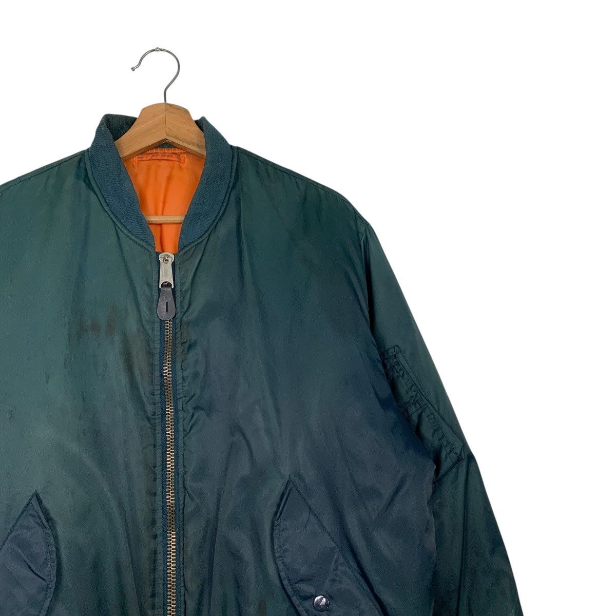 Vintage 90's PHANTOM MILITARY Ma1 Flight Bomber Jacket #2490-C112 Size US L / EU 52-54 / 3 - 7 Thumbnail
