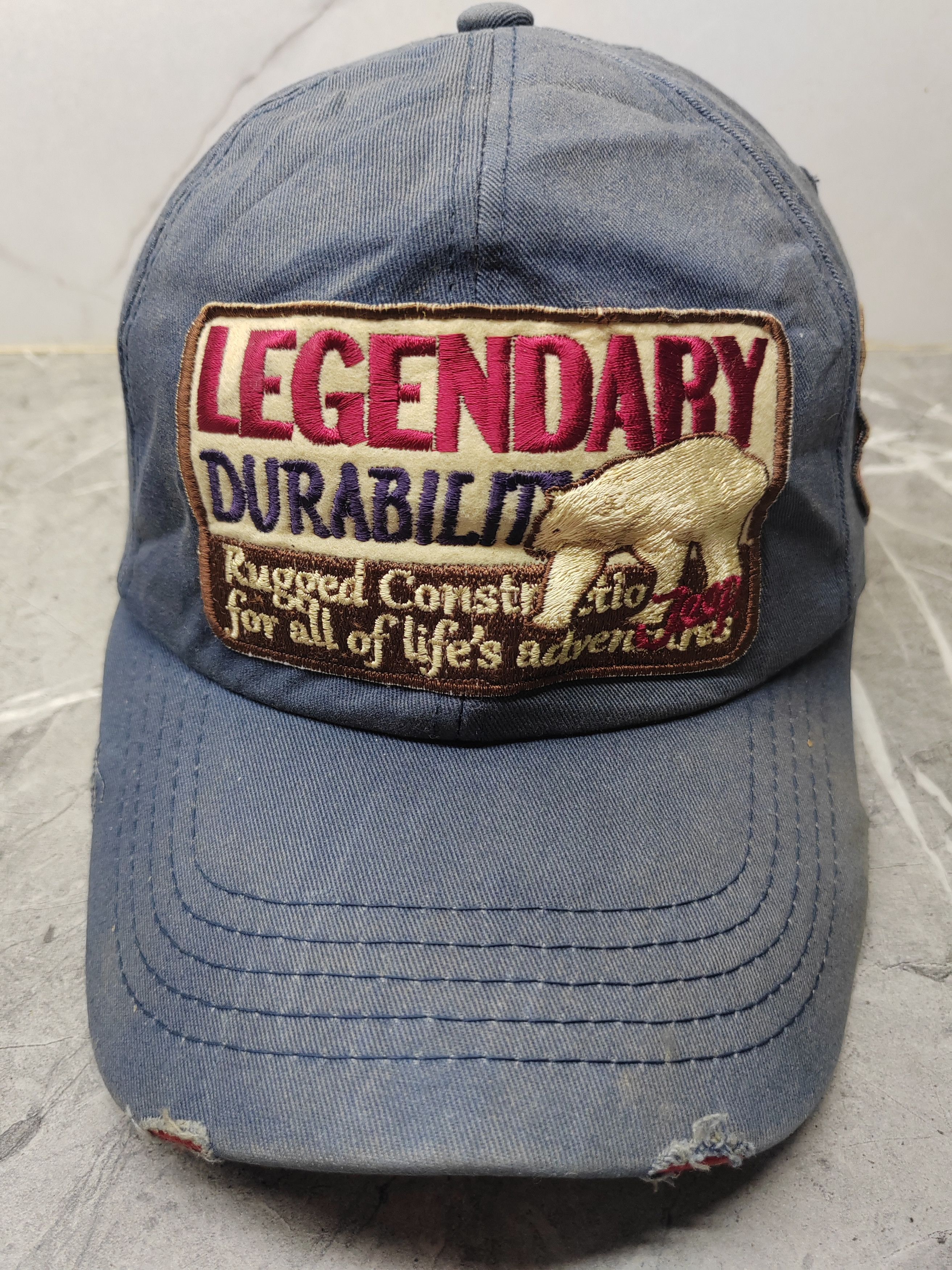Jeep Vintage Jeep Distressed Style Cap Hat Size ONE SIZE - 2 Thumbnail
