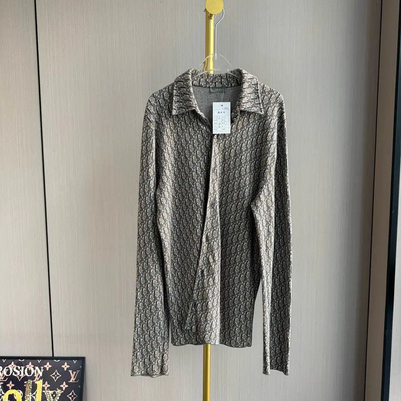 Dior Dior Brown Cotton Logo Shirt for Women 0089 Size S / US 4 / IT 40 - 1 Thumbnail