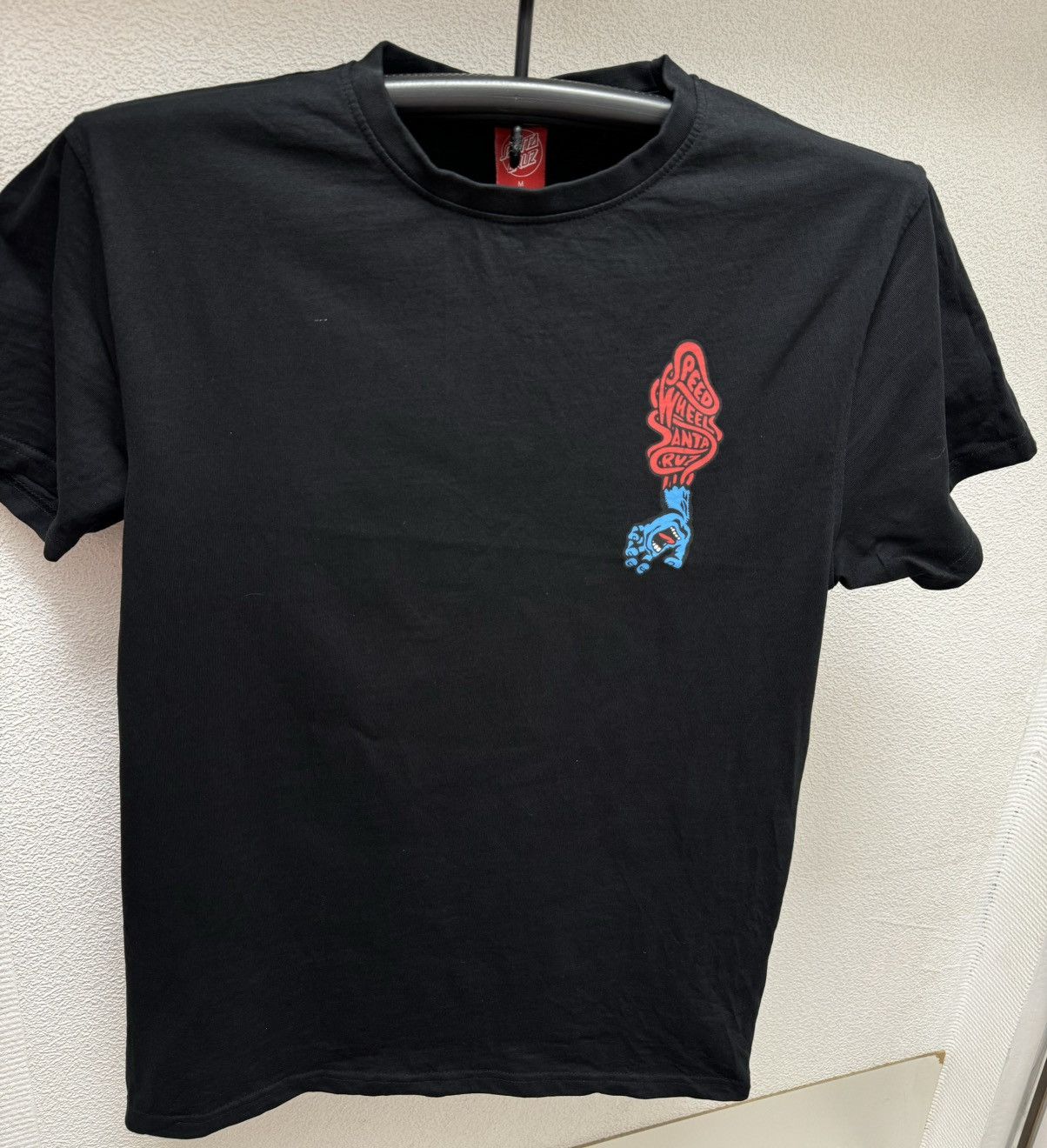 Santa Cruz Skateboards Santa Ceus wheels speed logo black t-shirt sk8 skateboarding Size US M / EU 48-50 / 2 - 4 Thumbnail