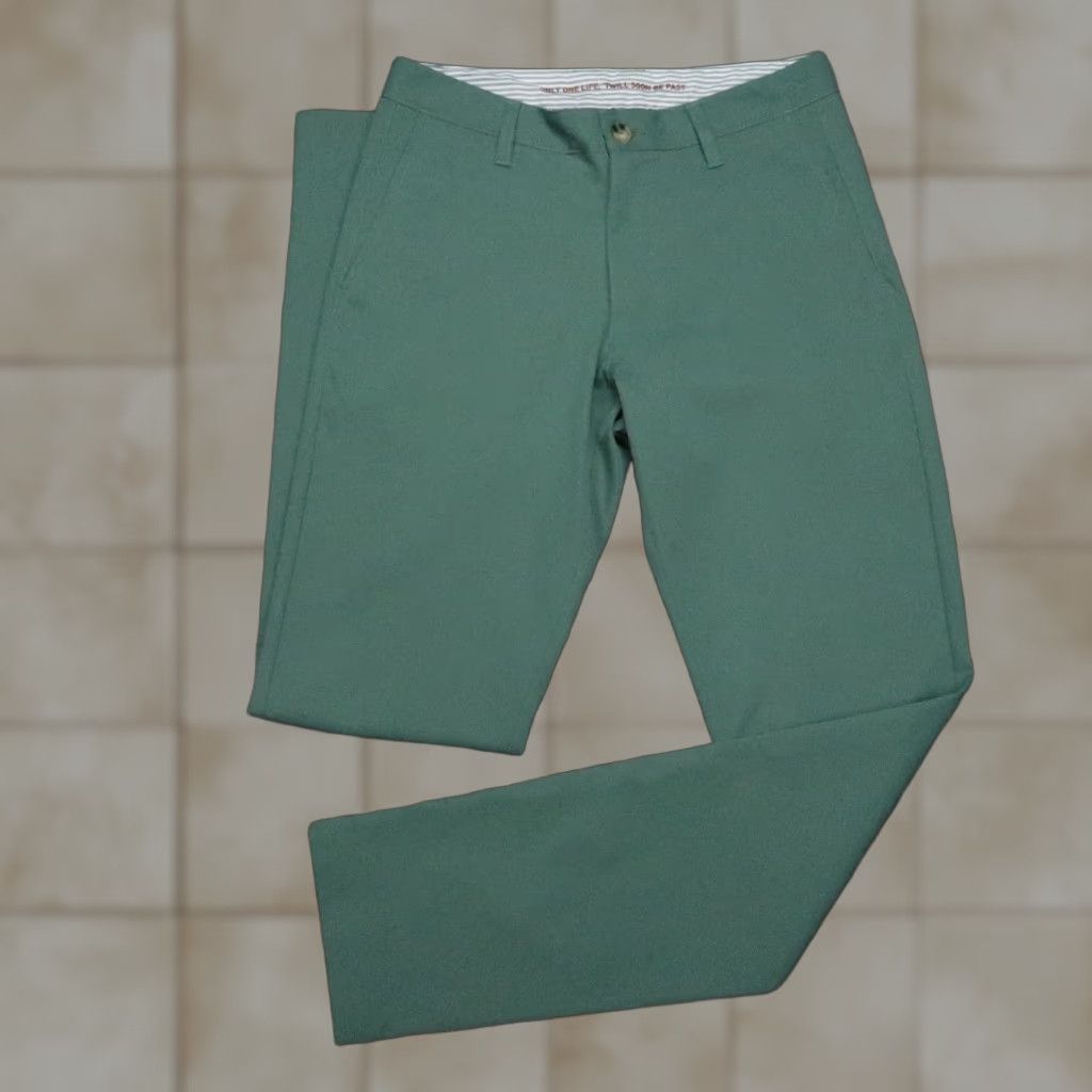 Rhone Rhone Pants Mens 28x34 Green Tech Chino Performance Twill Slim Fit Size US 28 / EU 44 - 1 Thumbnail