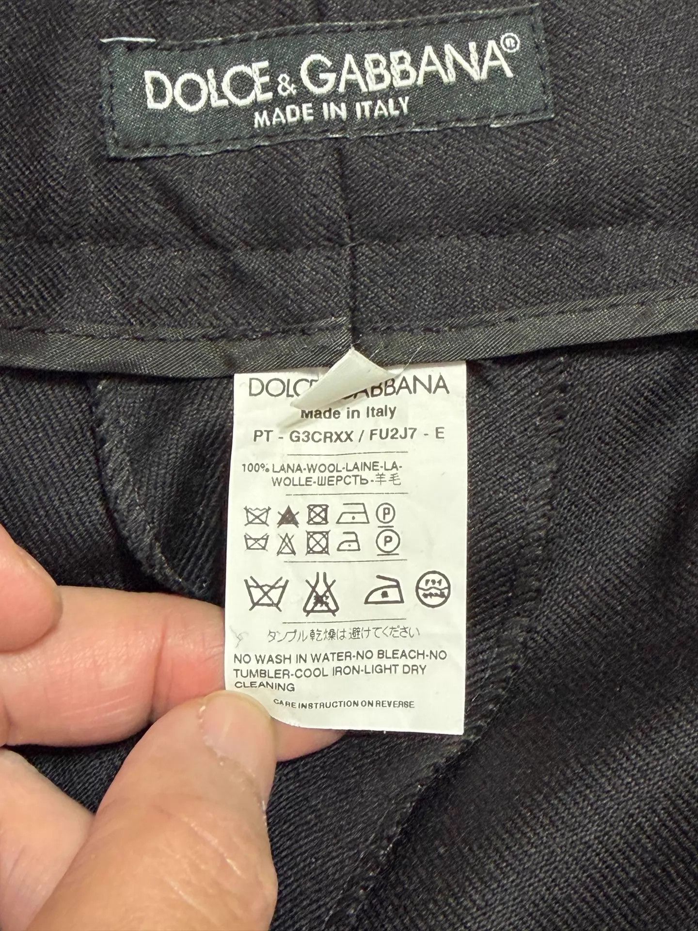 Dolce & Gabbana DG Wool High-Waist Slim Trousers 46/50 New with Tags Size US 34 / EU 50 - 7 Thumbnail