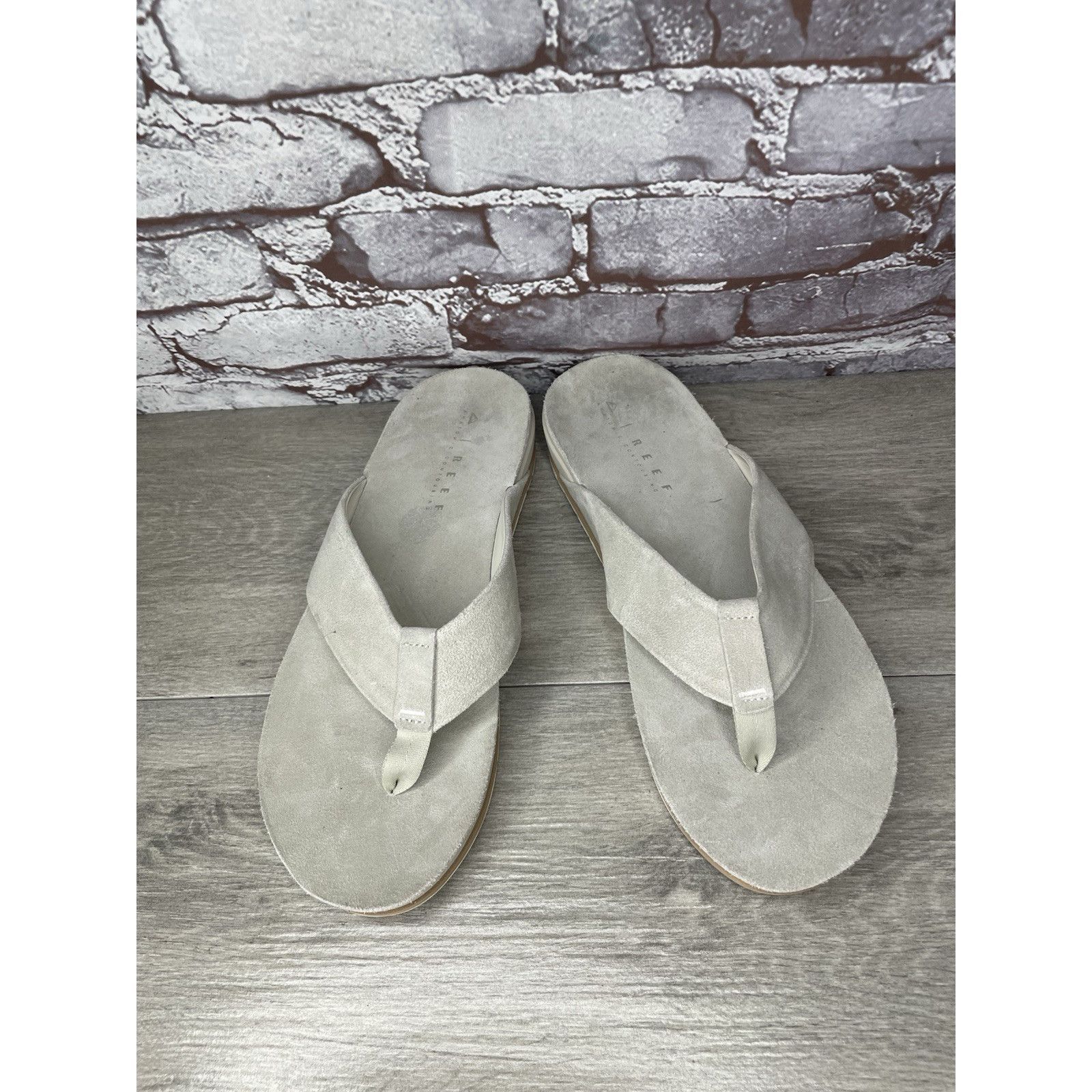 REEF REEF OJAI Gray Suede Leather Cushion Comfort FlipFlops Sanda Size US 12 / EU 45 - 12 Thumbnail