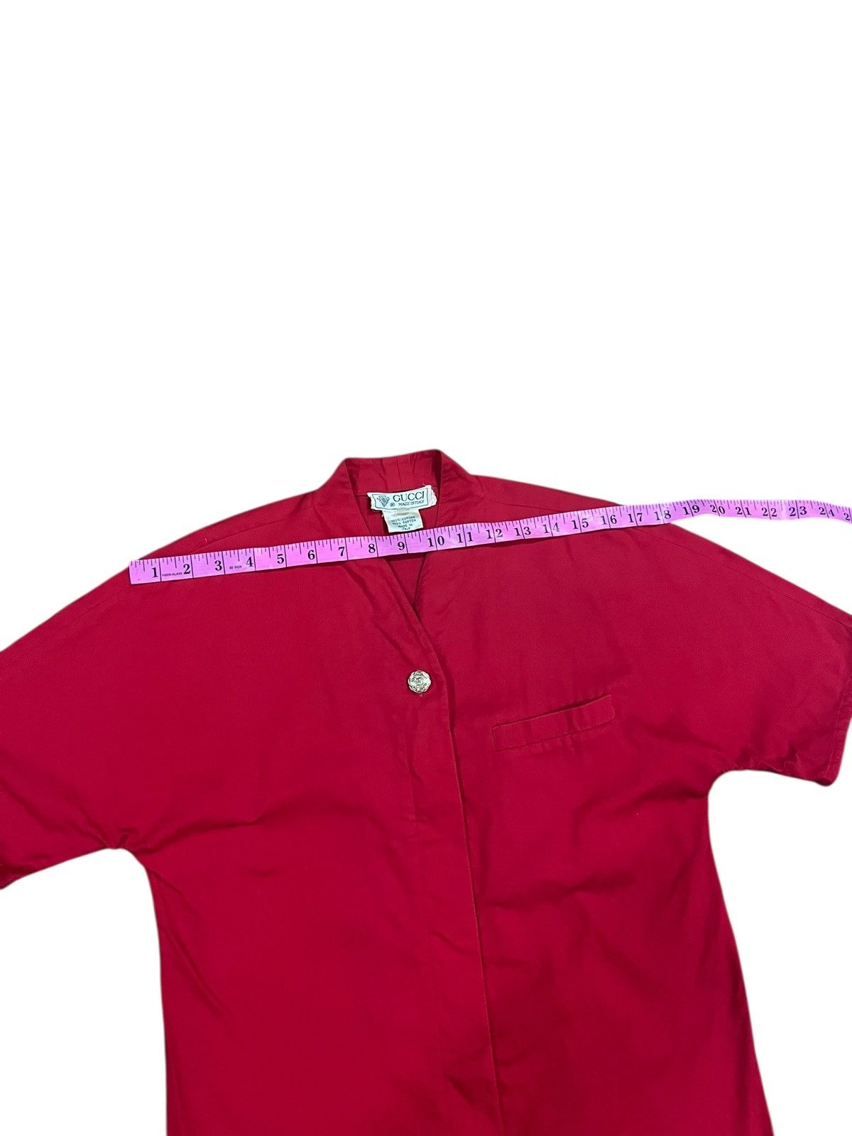 Gucci vintage GUCCI GG BUTTON DOWN SHORT SLEEVE SAIZ 40 Size US XXS / EU 40 - 15 Thumbnail