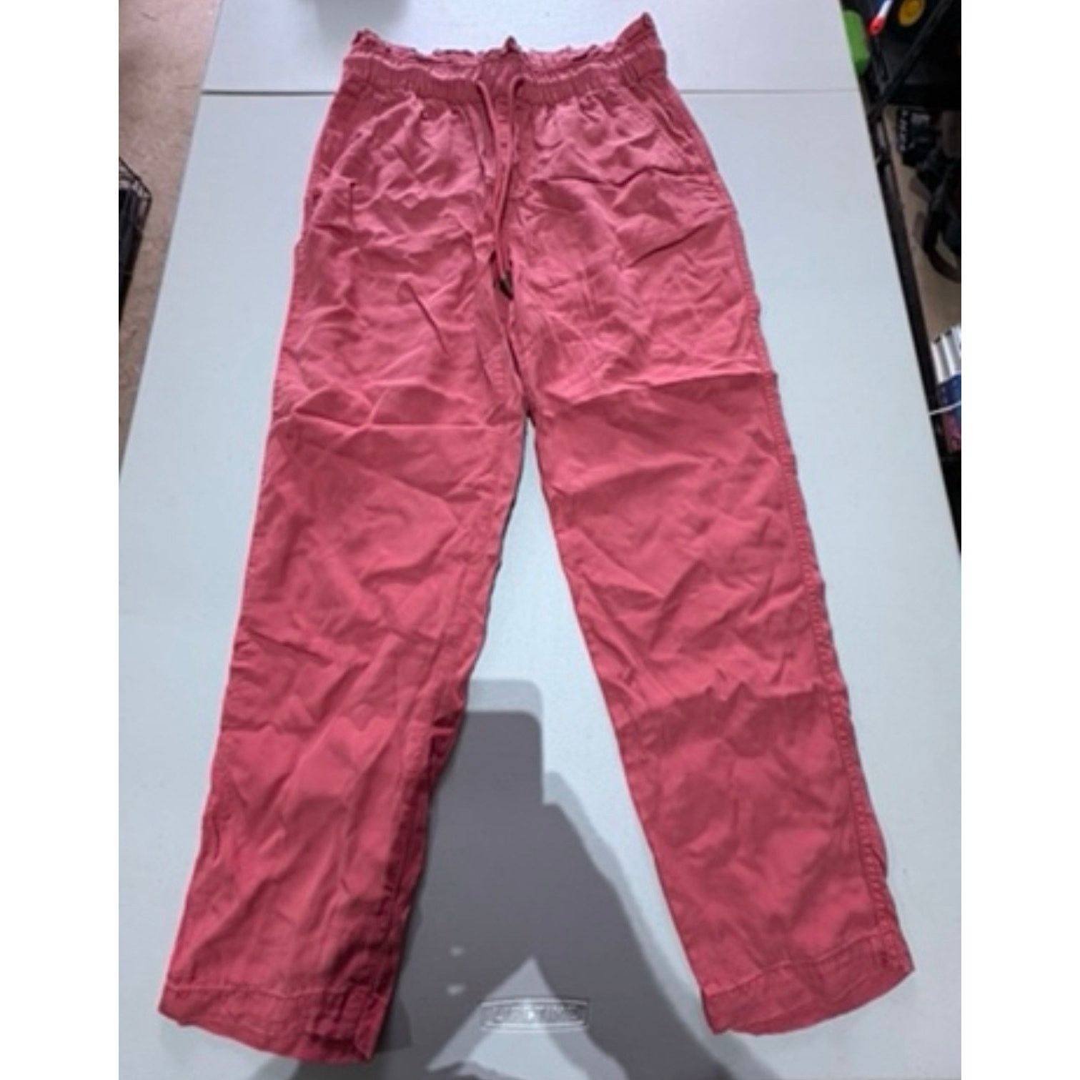 Loft LOFT Womens XS Coral Pink Pull On Pants Elastic Waist Size 26" / US 2 / IT 38 - 2 Thumbnail