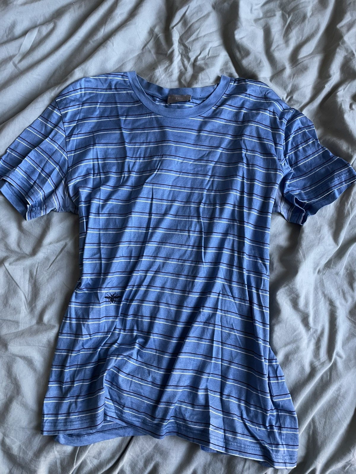 Dior SS05 Dior Homme White Runway Stripe Tee | Grailed
