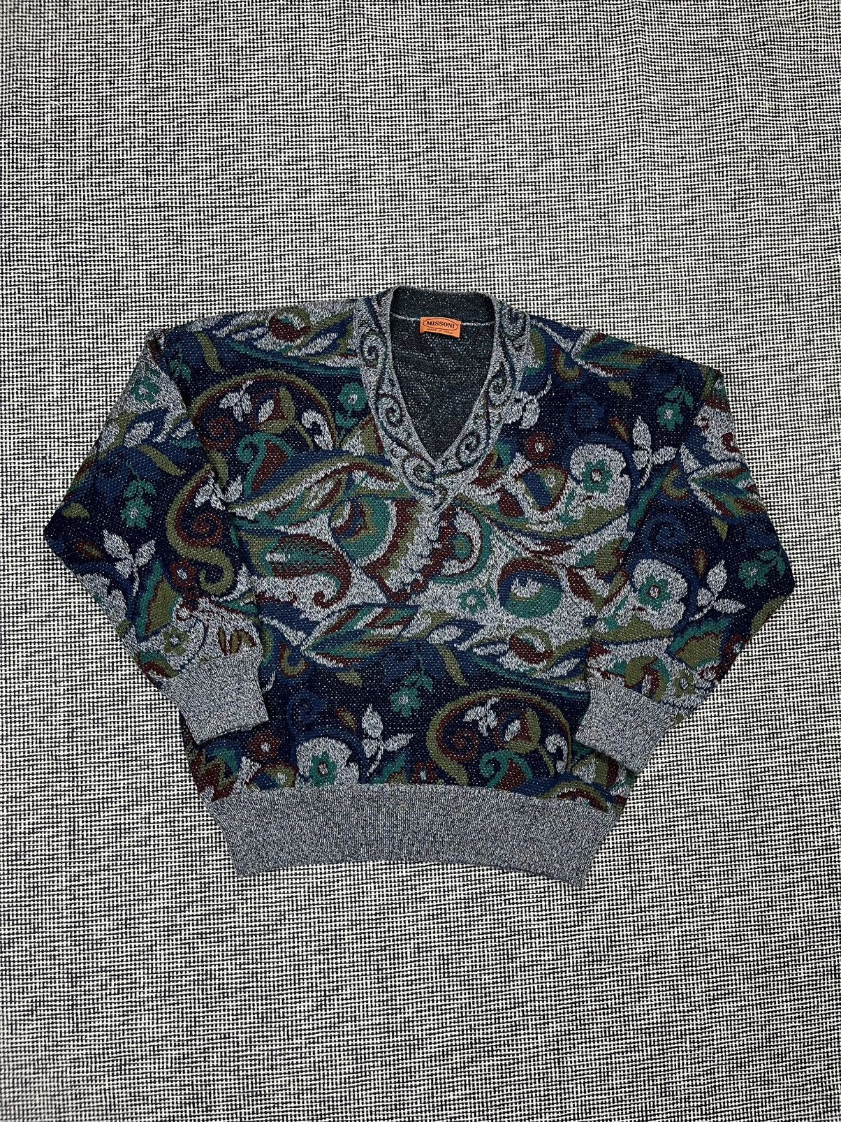 Missoni Vintage missoni crazy pattern knit wool sweater rare luxury Size US M / EU 48-50 / 2 - 4 Thumbnail