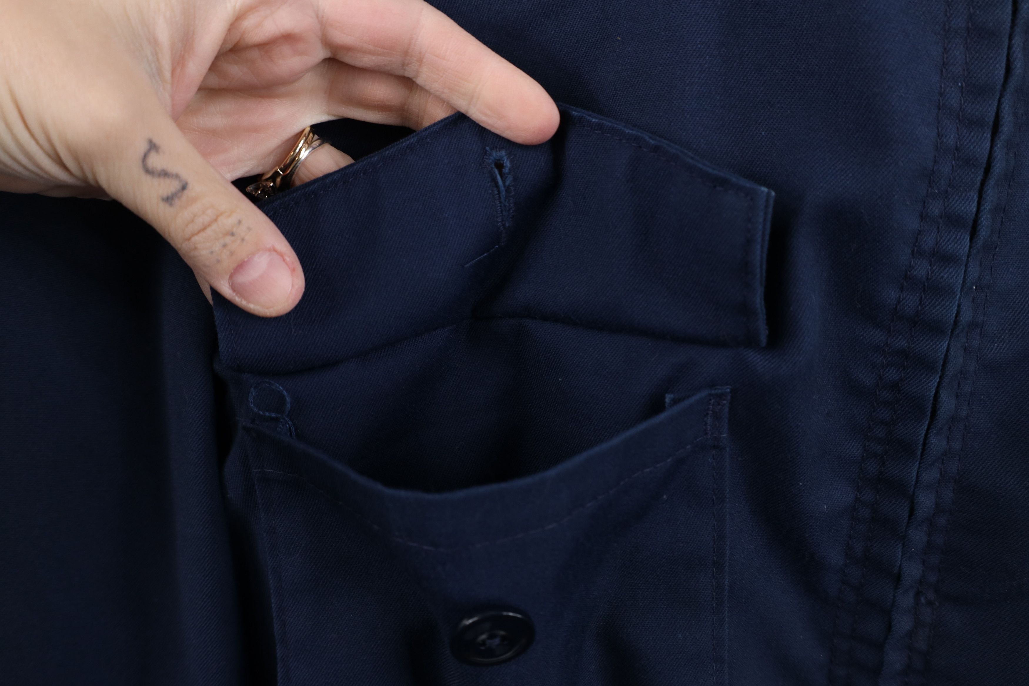 Vintage Vintage 60s 70s Workwear Mechanic Bomber Jacket Blue USA Size US XXL / EU 58 / 5 - 5 Thumbnail