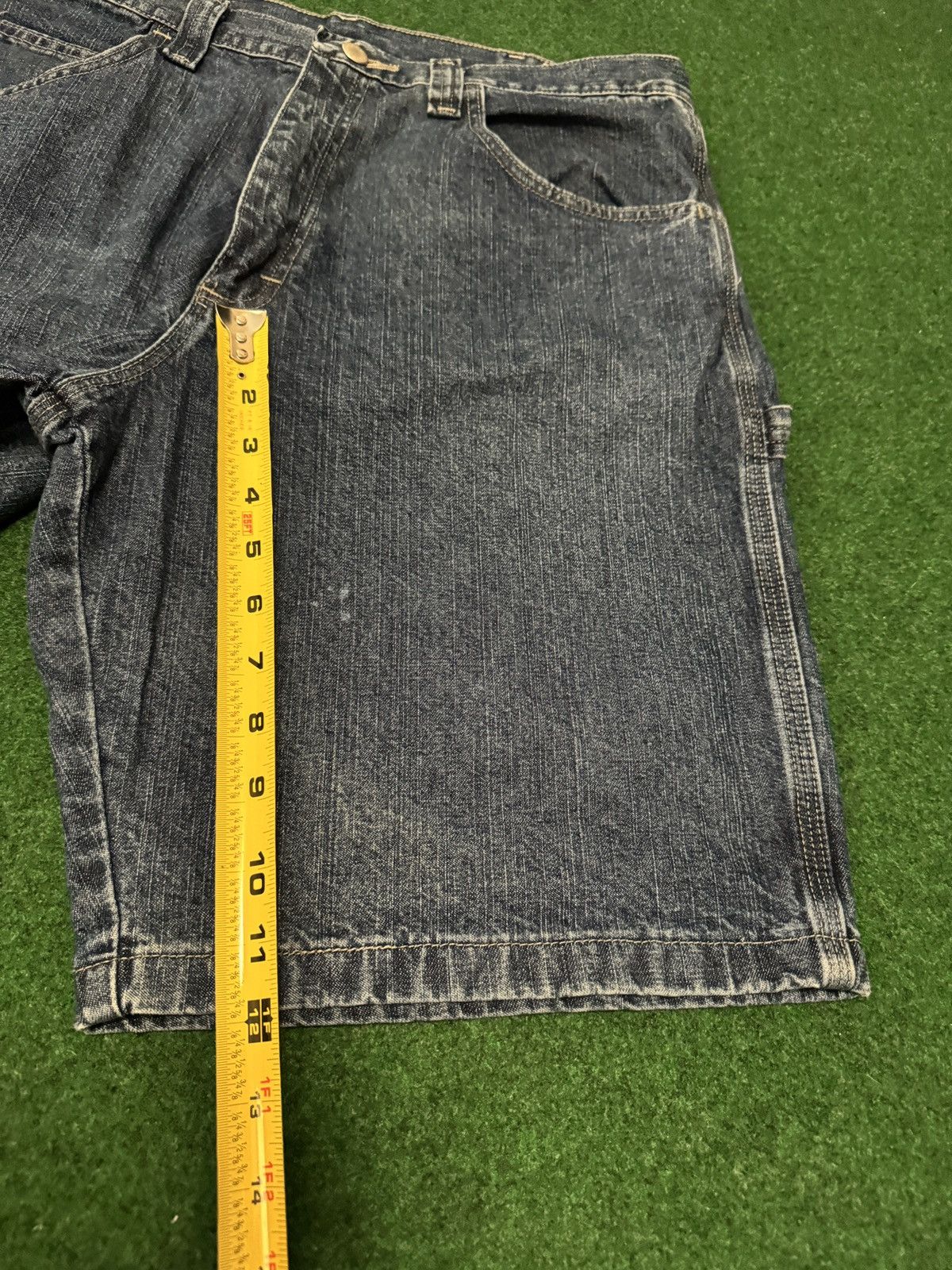 Wrangler Y2K Carpenter Baggy Jorts Hip Hop Grunge Skater Denim Short Size US 34 / EU 50 - 4 Thumbnail