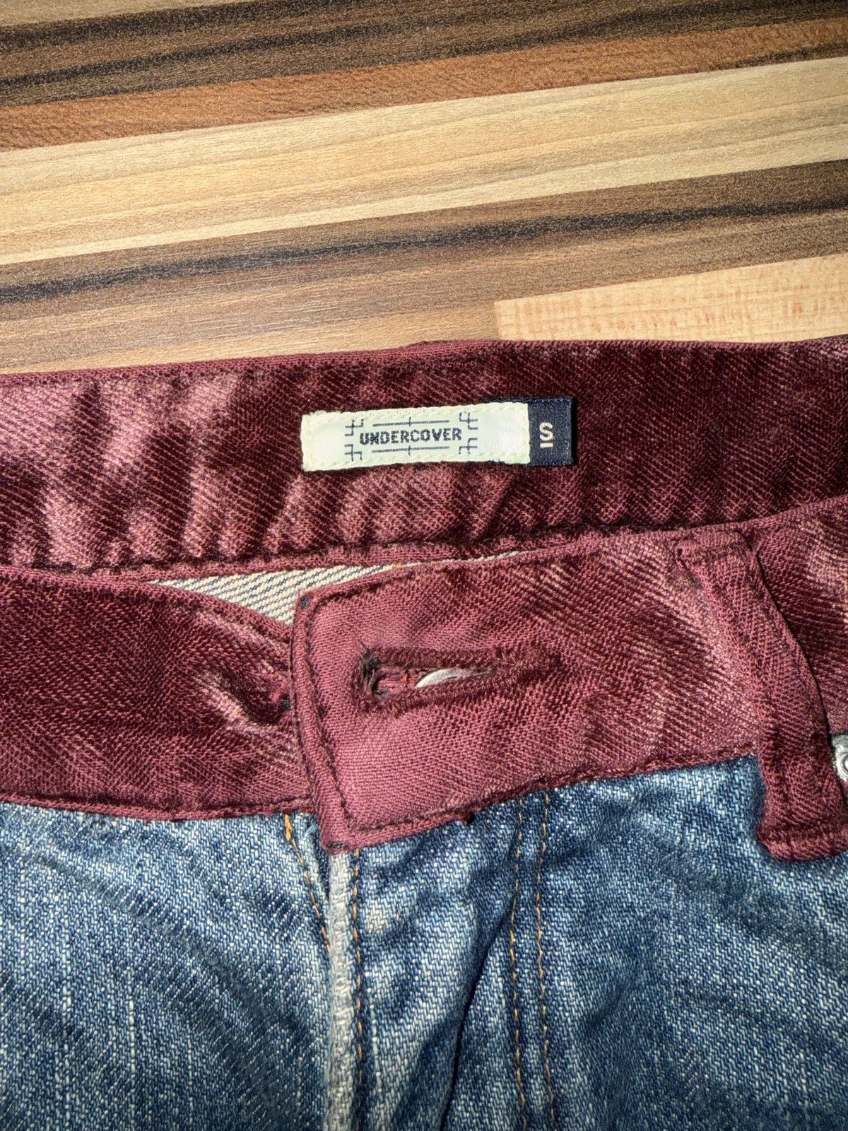 Undercover Undercover AW02 Witches Cell Division Crash Denim Size US 30 / EU 46 - 3 Thumbnail