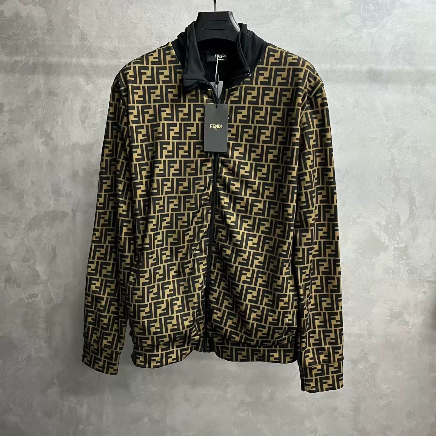 Fendi Fendi Deep Brown FF Print Zip Jacket Size US XXL / EU 58 / 5 - 1 Thumbnail