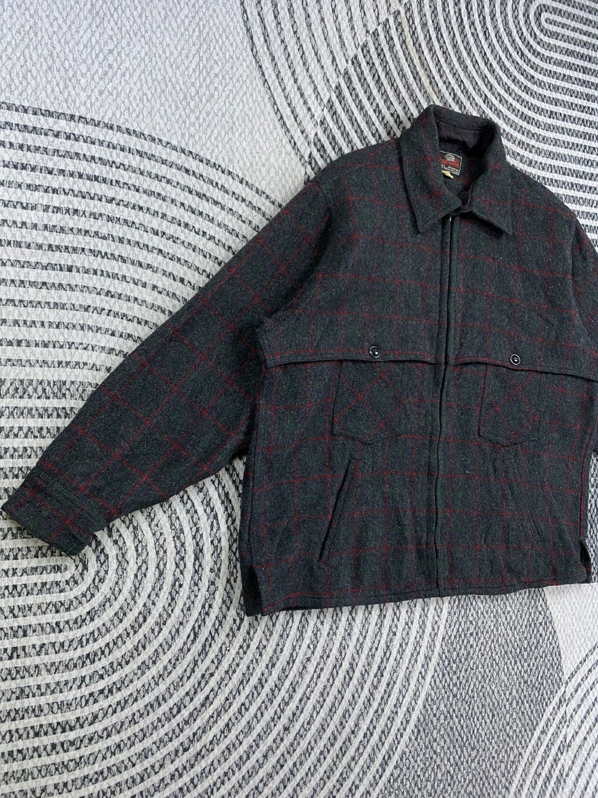 Johnson Woolen Mills Vtg 70s Johnson Woolen Mills Wool Zipper Jacket Size US XL / EU 56 / 4 - 3 Thumbnail