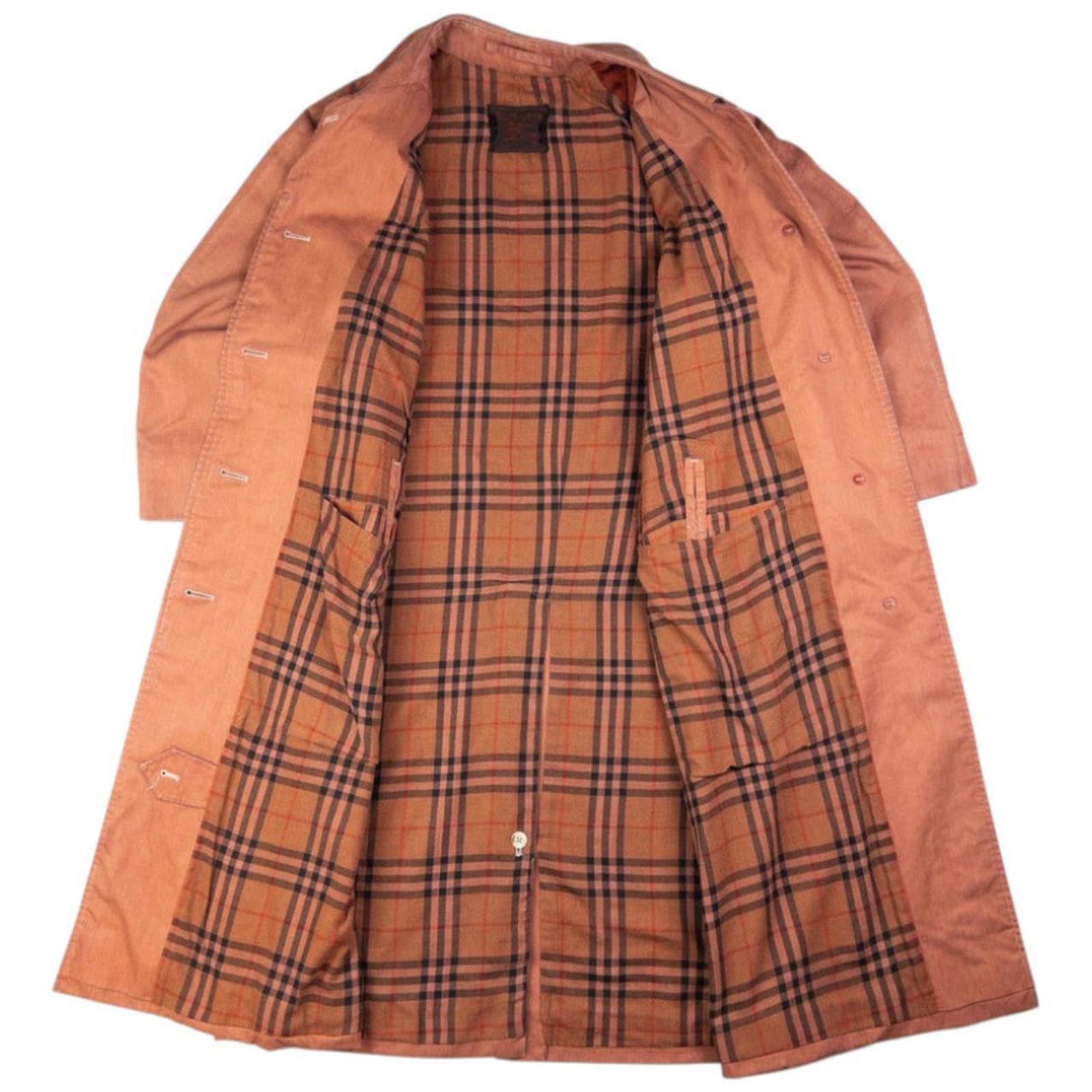 Burberry Vintage Burberry Nova Check Lined Trench Jacket Womens XL Size US XL / EU 56 / 4 - 2 Thumbnail