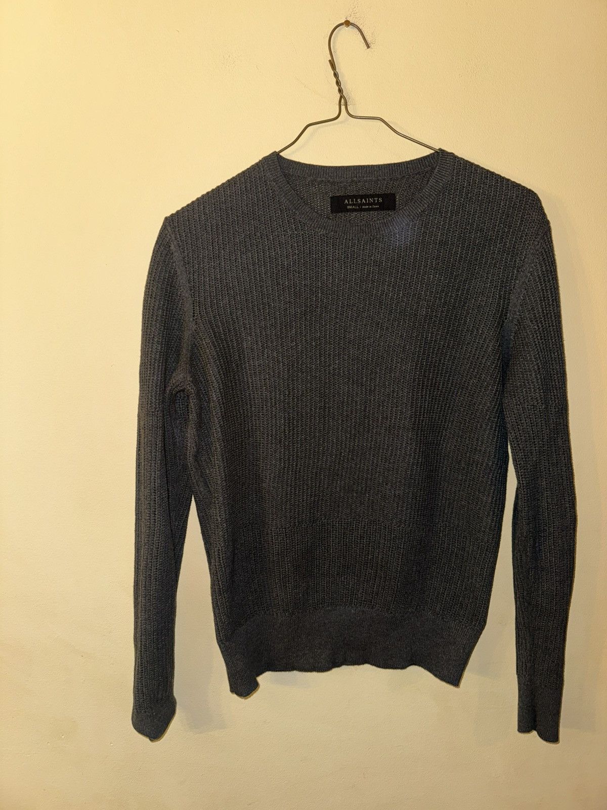 Allsaints Allsaints Men’s Metz LS Crew Sweater, Small Size US S / EU 44-46 / 1 - 1 Thumbnail