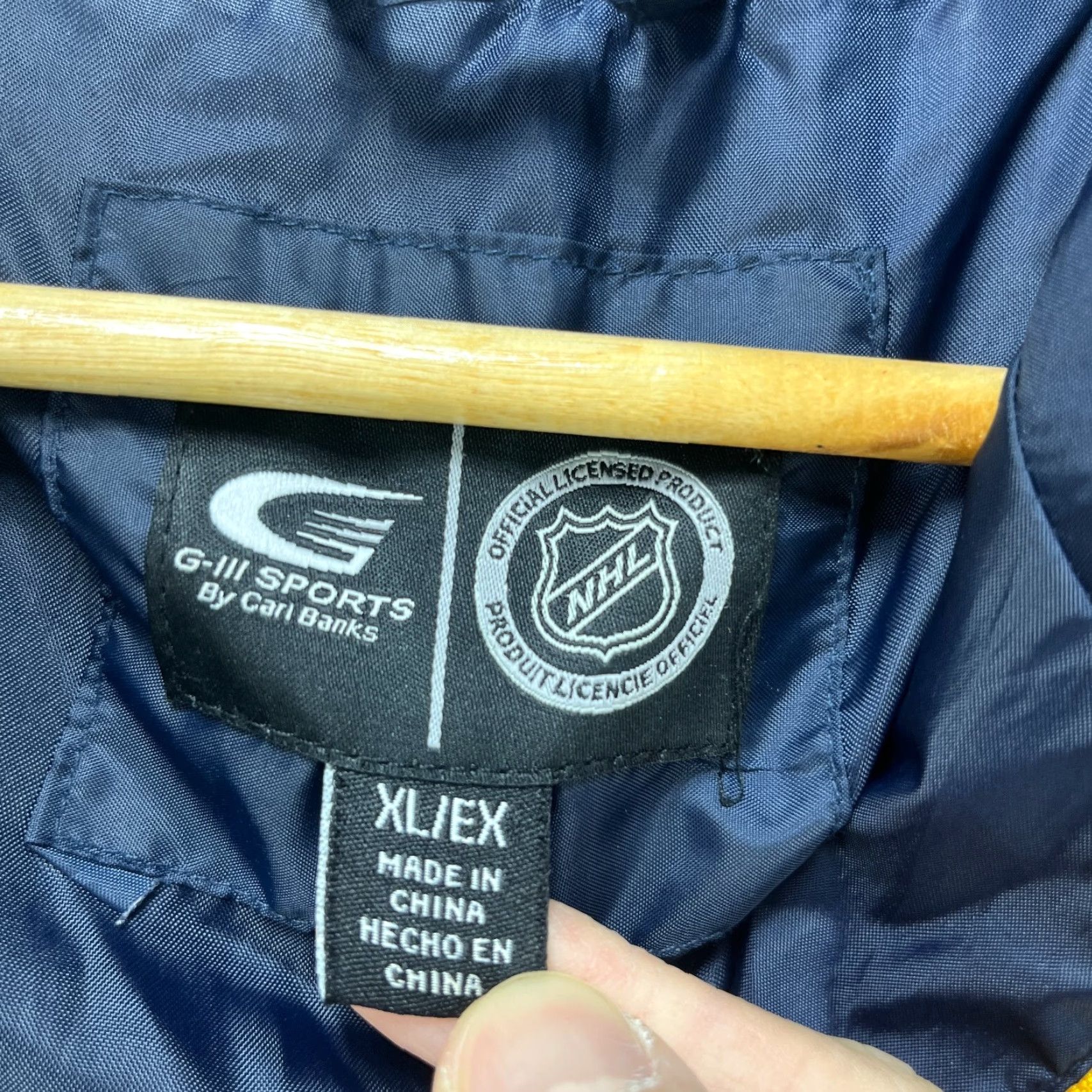 NHL VINTAGE 90s Buffalo Sabres NHL Windbreaker Jacket XL Blue Men Jacket Windbreaker 90s Buffalo Sabres NHL Size US XL / EU 56 / 4 - 4 Thumbnail