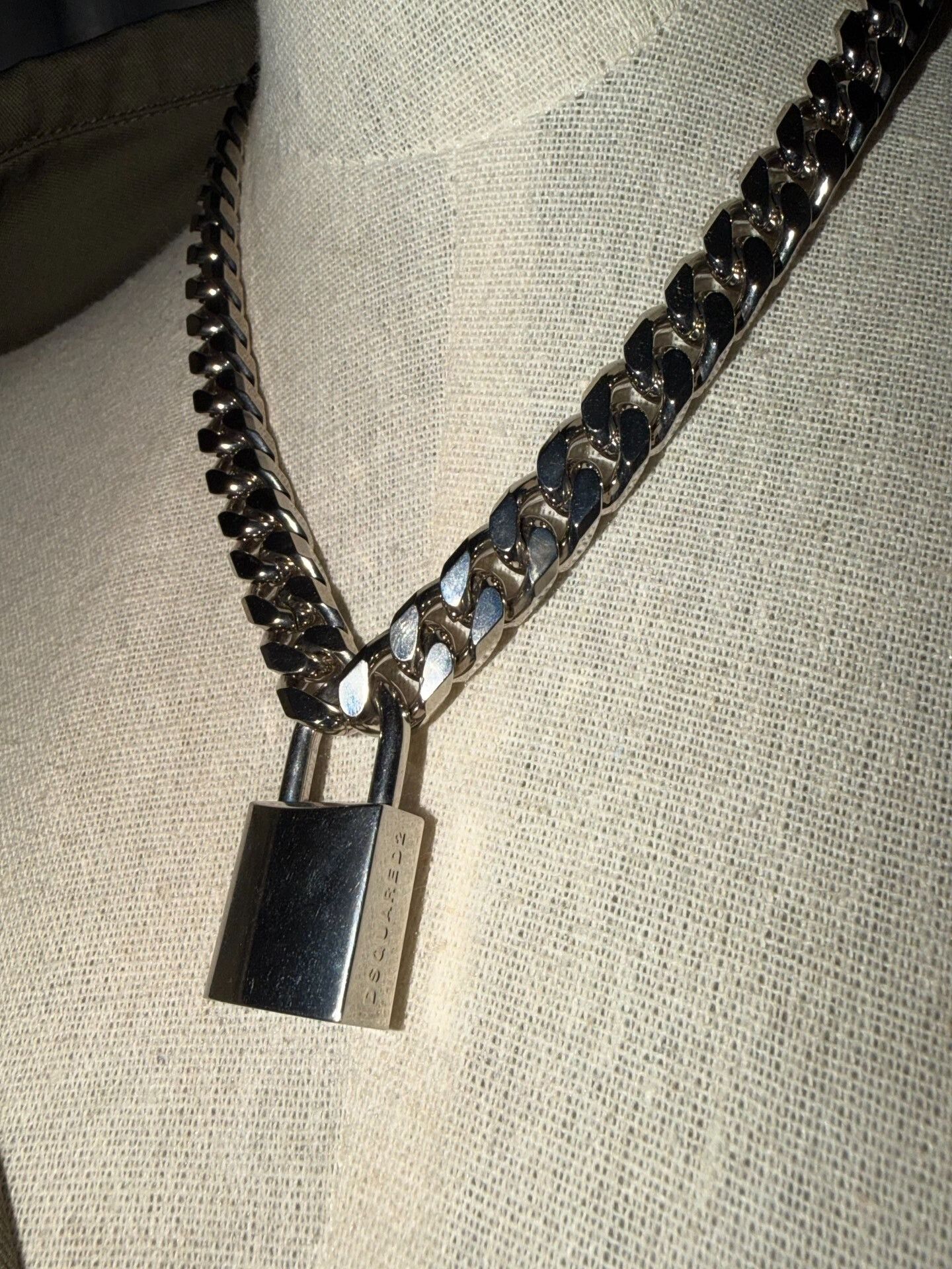 Dsquared2 DSQUARED2 Rock Point Lock Necklace Size ONE SIZE - 1 Thumbnail