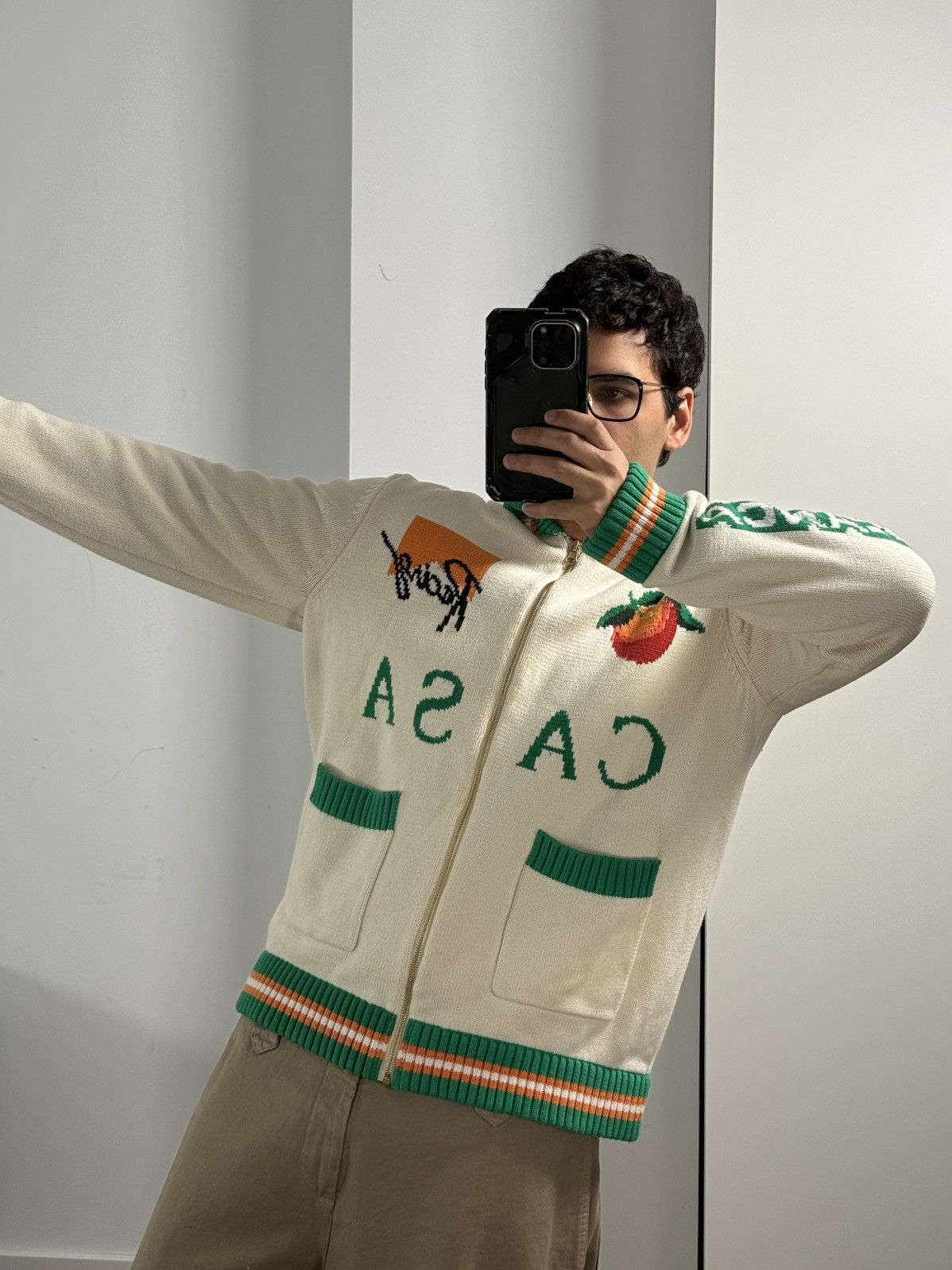 Casablanca Casablanca Racing Team Cardigan Retro Bunny Knit Size US L / EU 52-54 / 3 - 8 Thumbnail