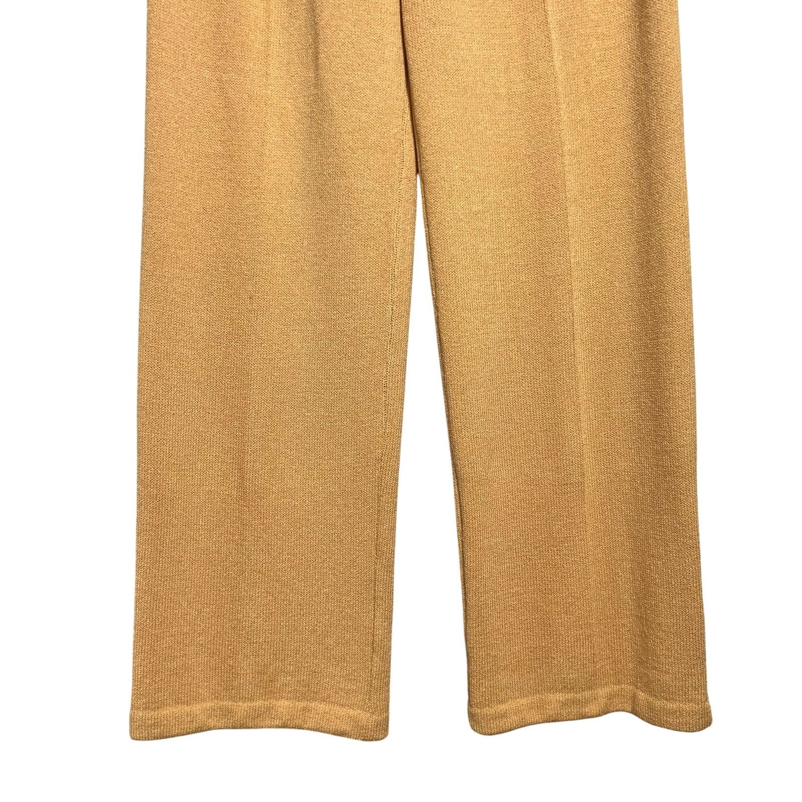St. John St. John Collection Knit Camel Wide Leg Pull-On Pants Size 8 Size 30" / US 8 / IT 44 - 7 Thumbnail