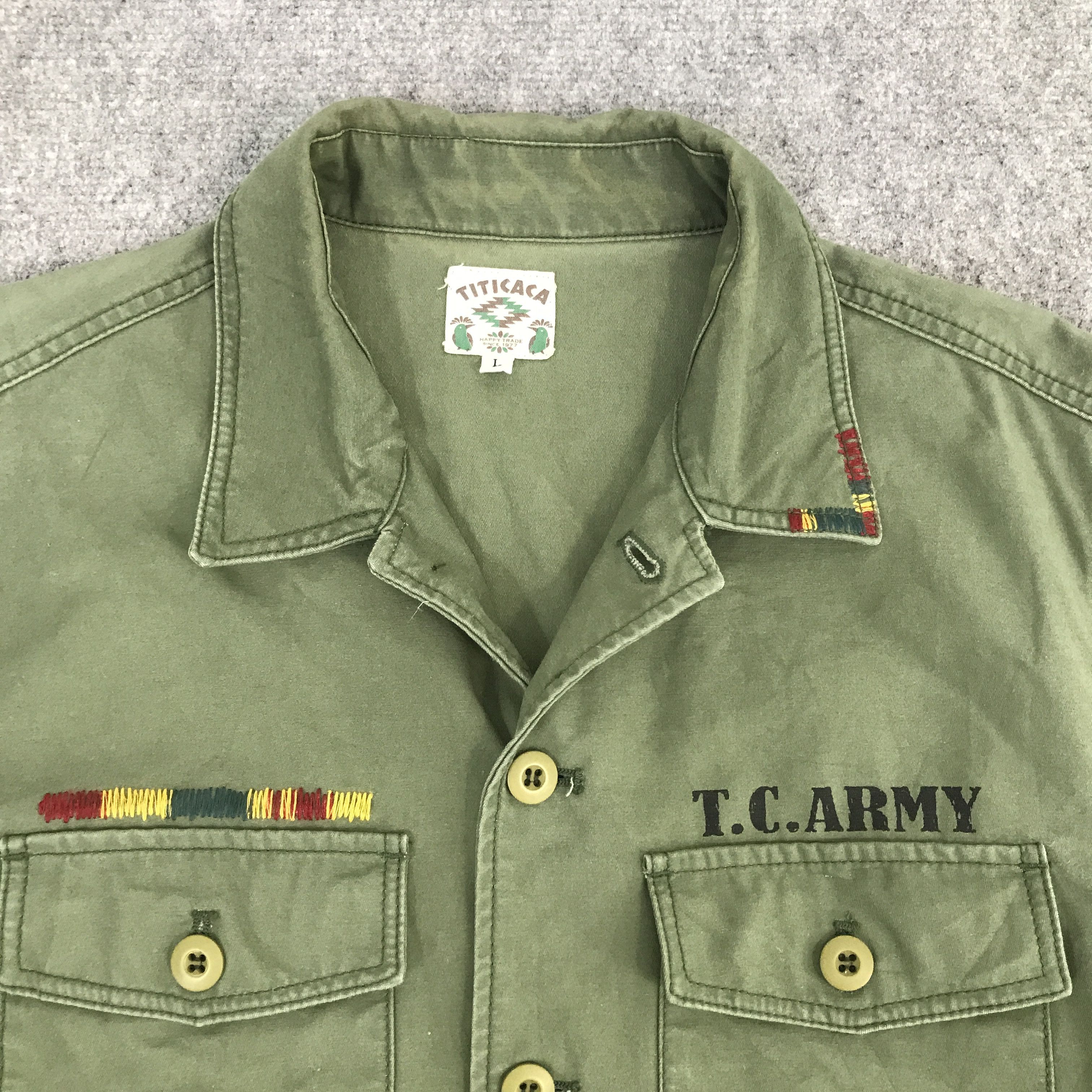 Japanese Brand T.C Army Button Up Jacket Size US M / EU 48-50 / 2 - 8 Thumbnail