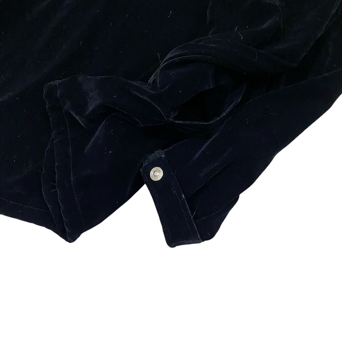 Designer × Velvet 🔥VINTAGE A.VERSACE MEDUSA BIG LOGO VELVET JACKET Size US L / EU 52-54 / 3 - 9 Thumbnail