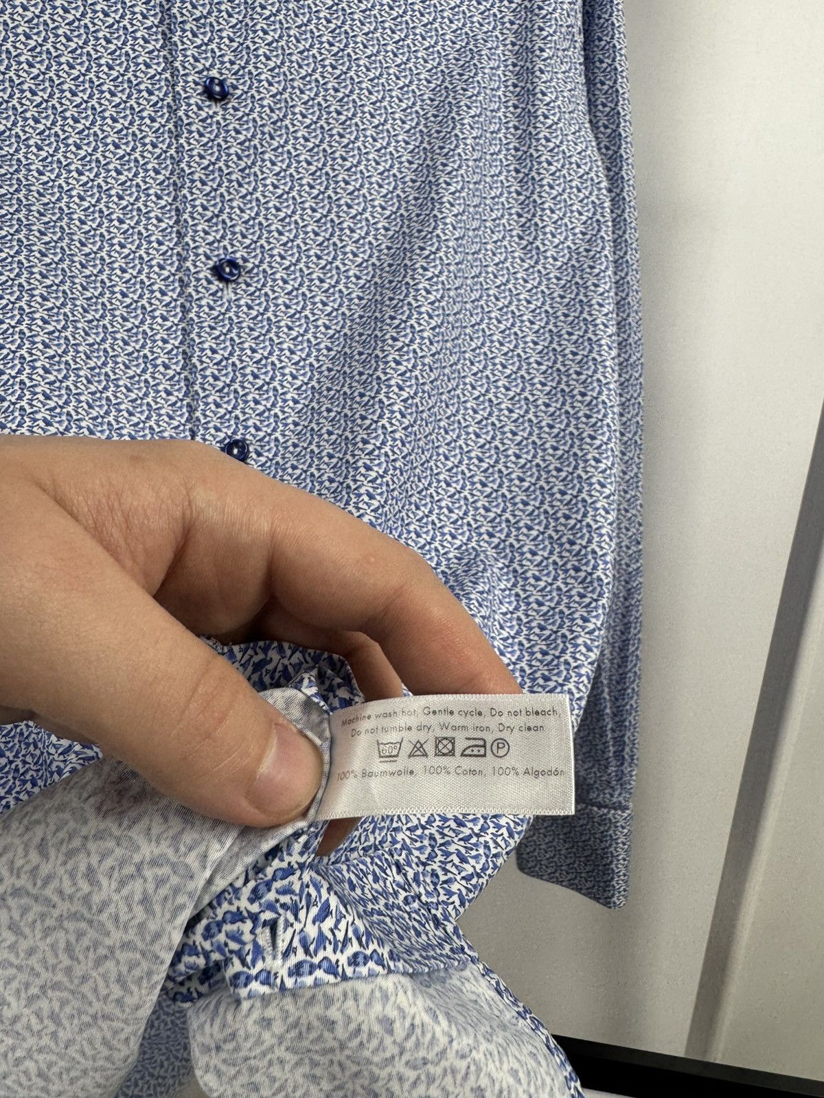 Eton Eton Geometric Print Shirt Size US L / EU 52-54 / 3 - 8 Thumbnail