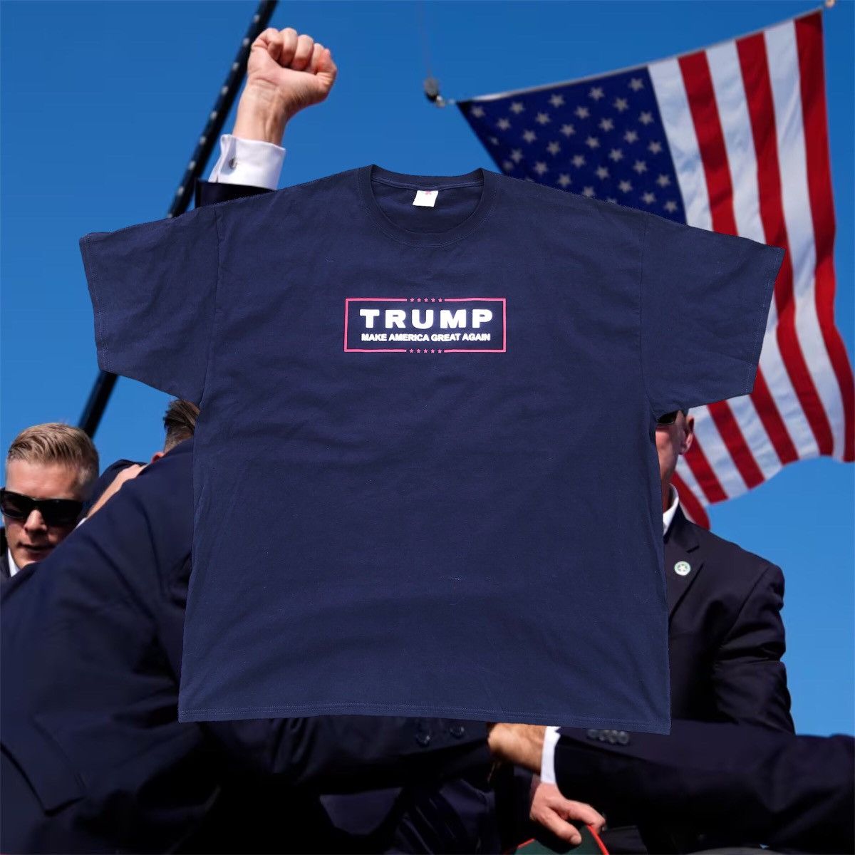 Donald Trump × Fruit Of The Loom Trump Make America Great Again tee shirt Size US XXL / EU 58 / 5 - 1 Thumbnail