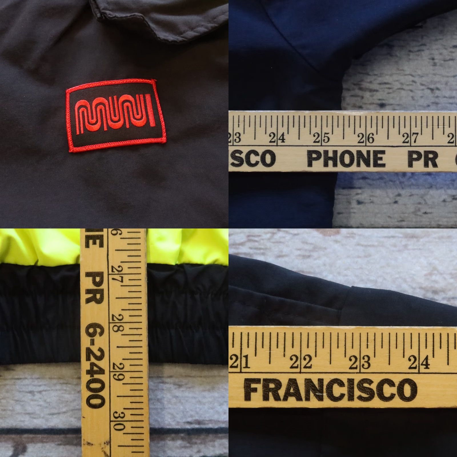 Vintage VINTAGE Muni San Francisco Transportation Work Jacket Men L Black Nylon Flying Cross Jacket Mens Size US L / EU 52-54 / 3 - 8 Thumbnail