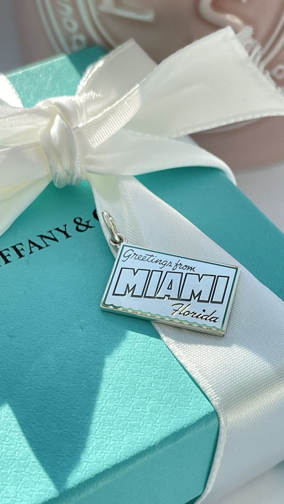 Tiffany & Co. Tiffany Miami Postcard Charm in Sterling Silver NEW with box Size ONE SIZE - 5 Thumbnail