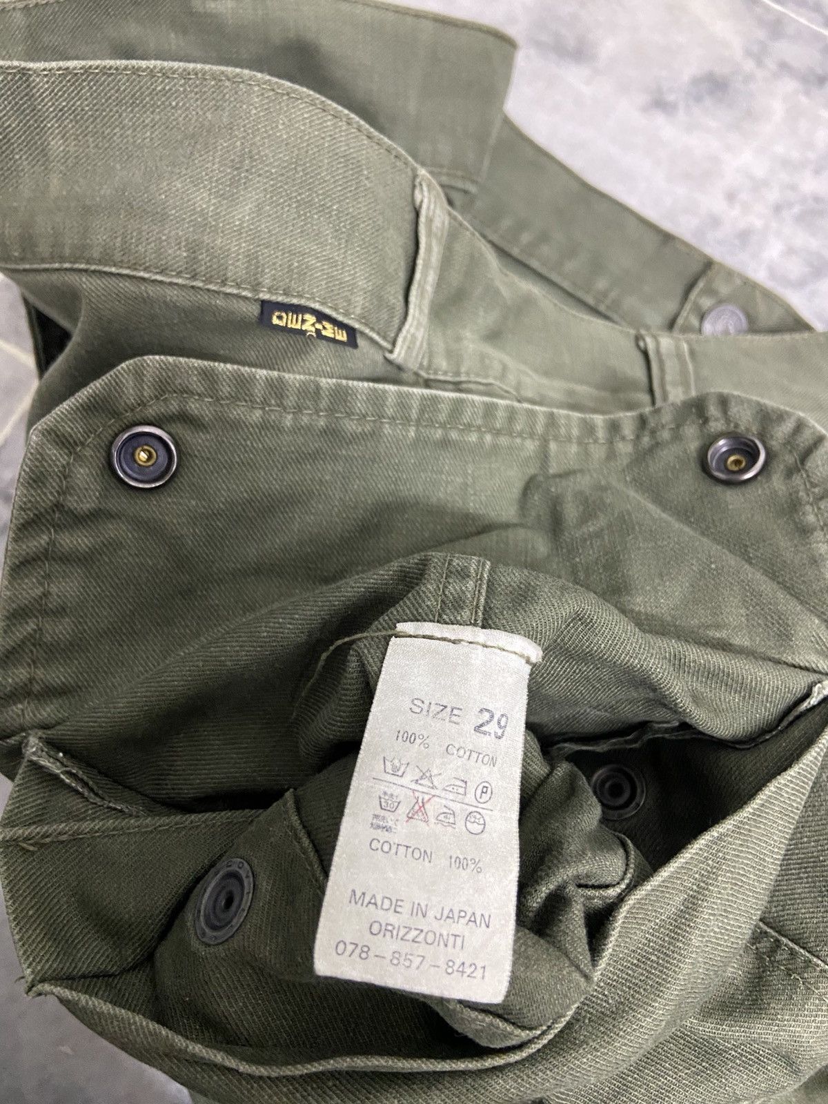 Sugar Cane 90s Denime Orizzonti Japan Military Trouser Pants Size US 29 - 5 Thumbnail