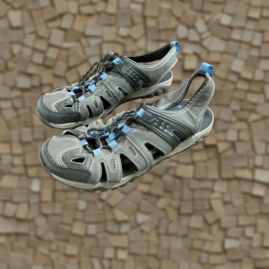 Vintage Ozark Trail Shoes Men's Size 8 Gray Hiking Ankle Strap Lace Up Sneaker Modern Size US 8 / EU 41 - 1 Thumbnail