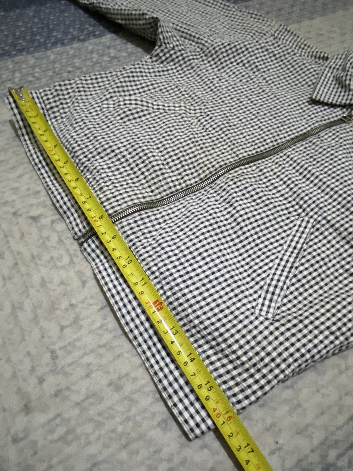 DKNY × Donna Karan × Vintage VINTAGE 90s DKNY CROPPED PLAID JACKET Size M / US 6-8 / IT 42-44 - 9 Thumbnail