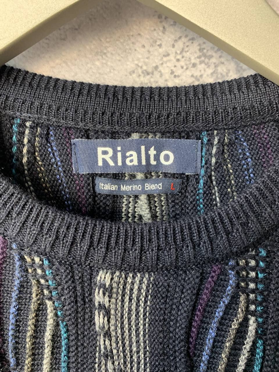 Coogi Rialto Italian Merino Blend Coogi Style Cable Knit Sweater Size L / US 10 / IT 46 - 9 Thumbnail