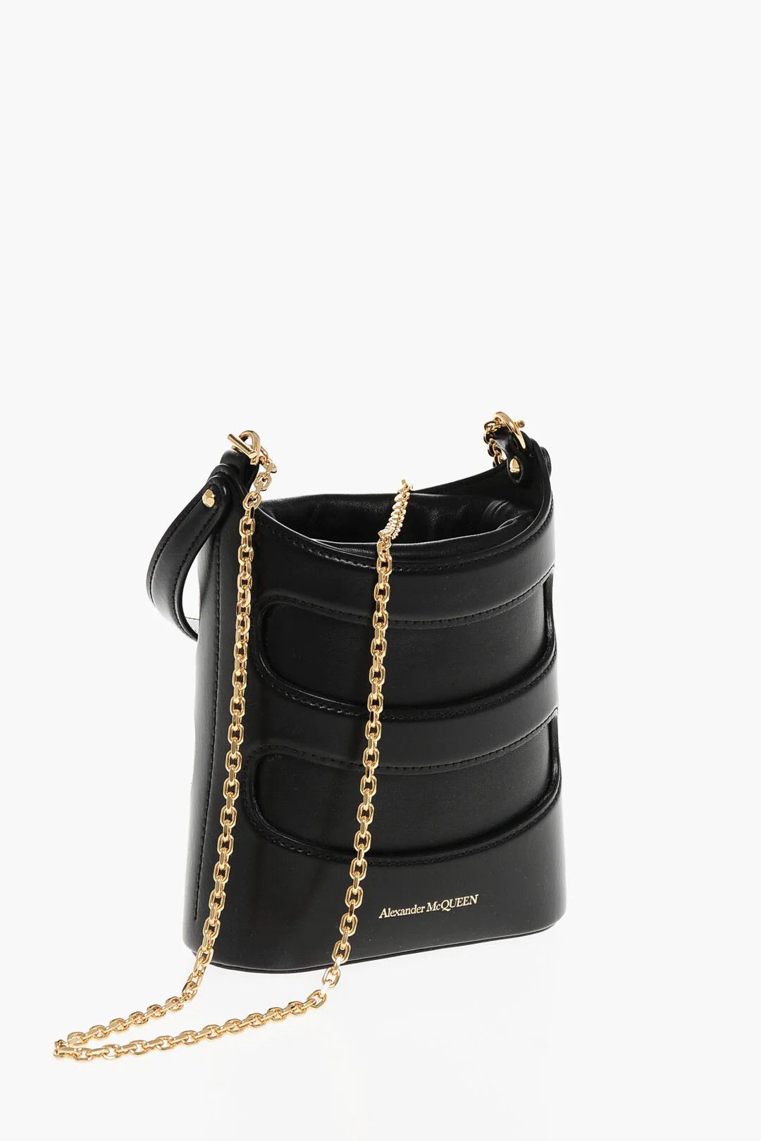Alexander McQueen og1mm0426 Size: OS / Leather Mini Bucket Bag in Black Size ONE SIZE - 3 Thumbnail