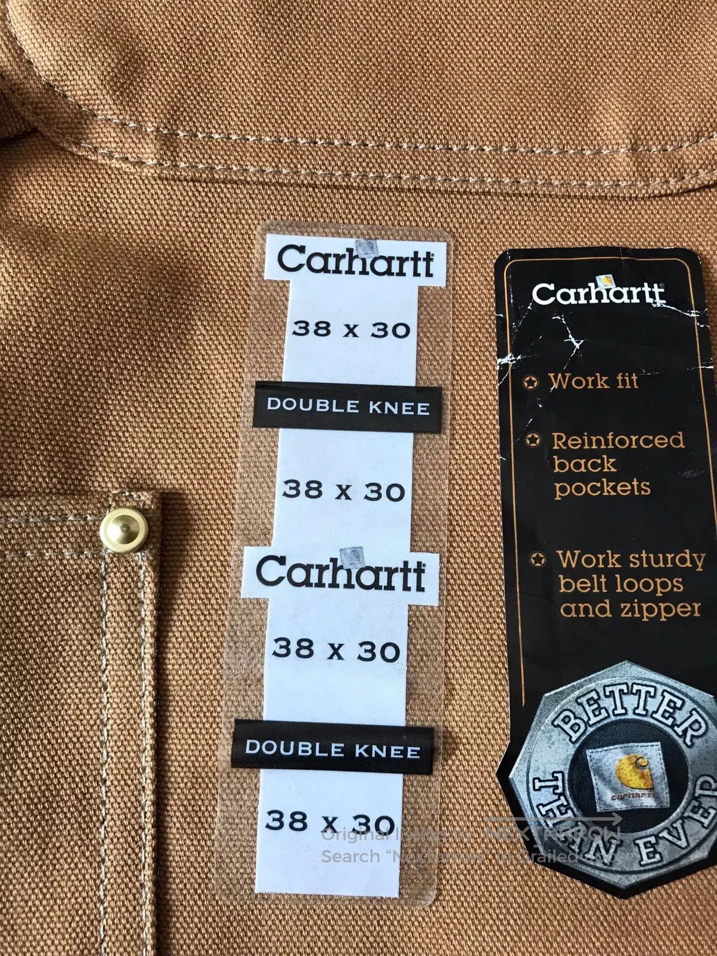 Carhartt Carhartt B01 BRN W38L30 Work Pants. Size US 38 / EU 54 - 7 Thumbnail