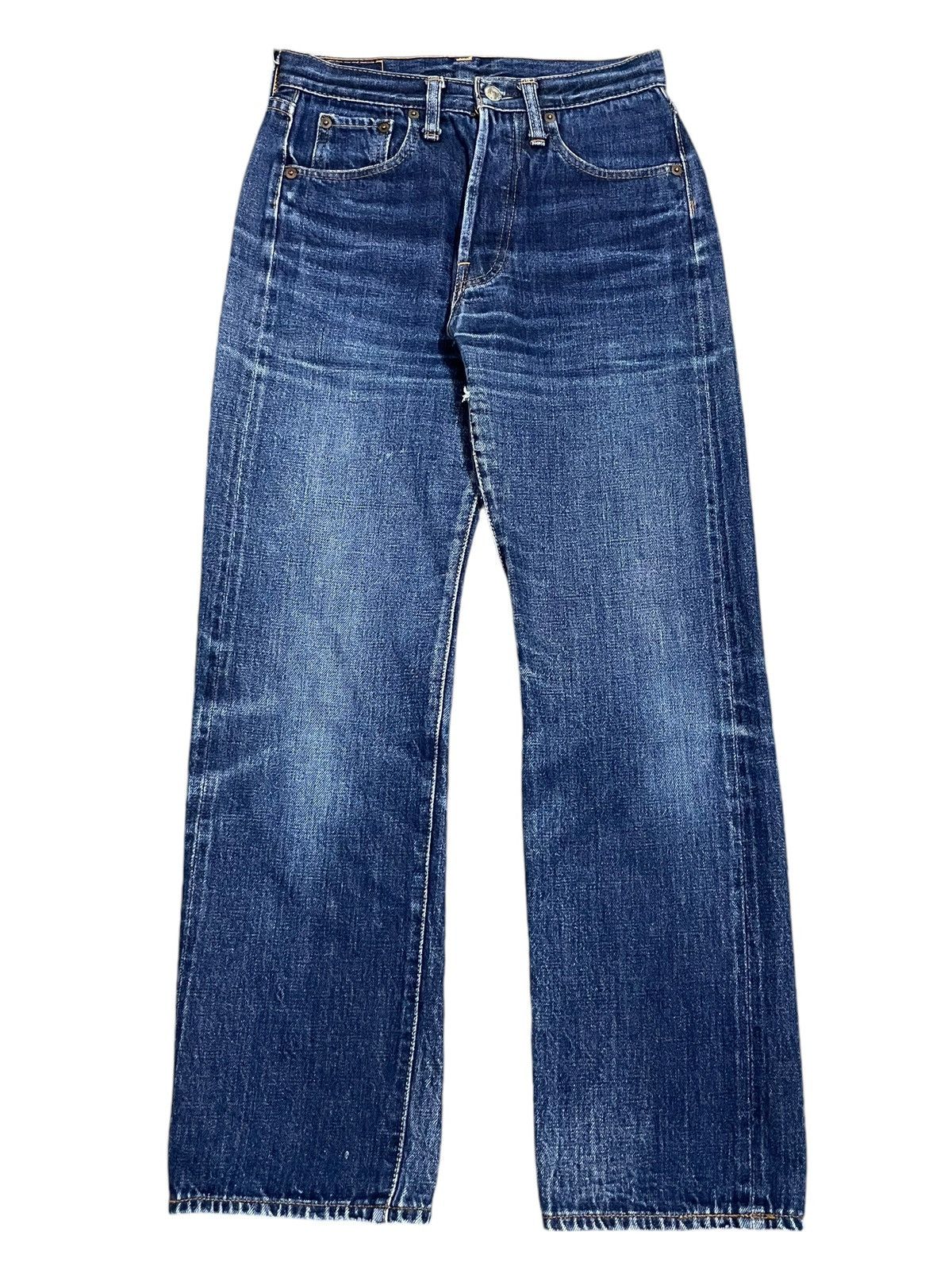 Denime Vintage Denime Japan Selvedge Button Fly Blue Wash Jeans Size US 27 - 2 Thumbnail