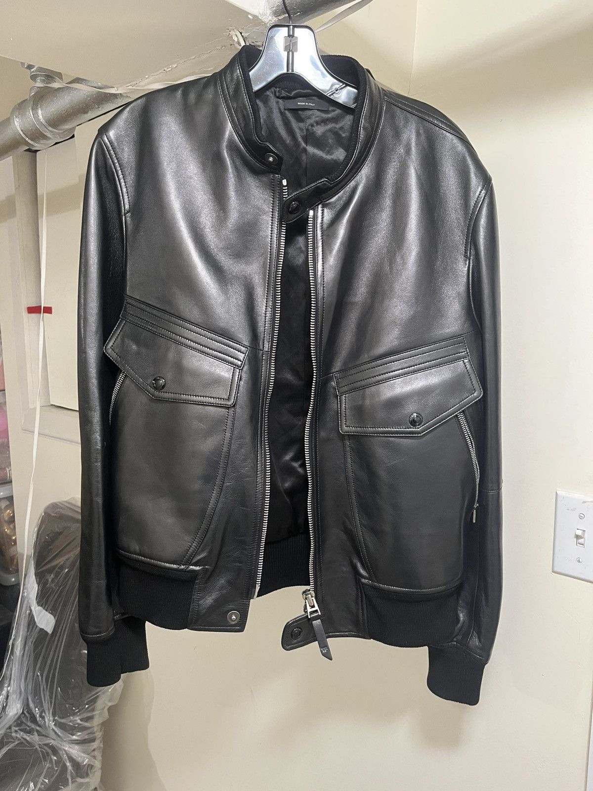 Tom Ford Tom Ford Leather Jacket Sz 50 Size US M / EU 48-50 / 2 - 1 Thumbnail
