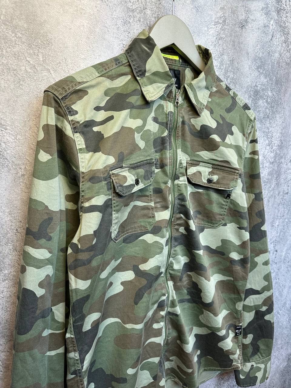 Replay Replay Camouflage Overshirt Full Zip Jacket Shirt US Army Size US L / EU 52-54 / 3 - 4 Thumbnail