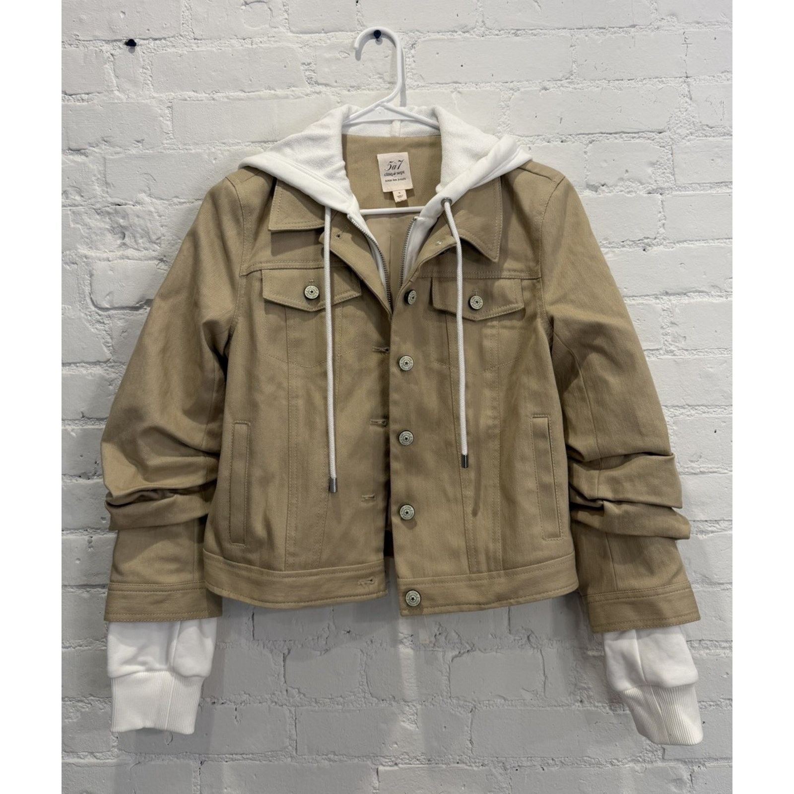 Cinq a Sept Cinq A Sept Jess Mixed Media Jacket Size S Size S / US 4 / IT 40 - 1 Thumbnail