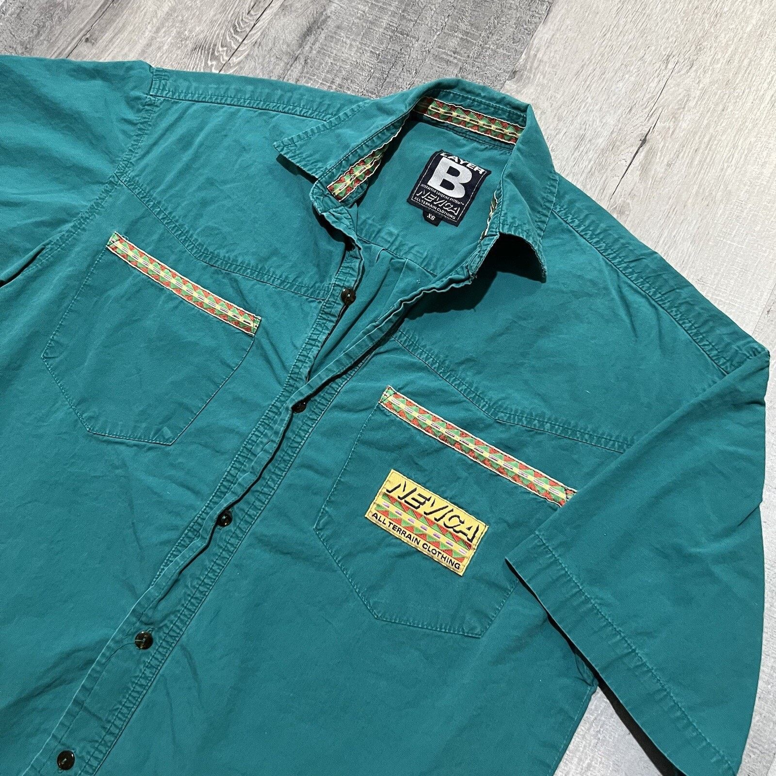 Nevica VTG Nevica All Terrain Layer B Shirt Teal Blue Hiking Shirt Size US XS / EU 42 / 0 - 3 Thumbnail