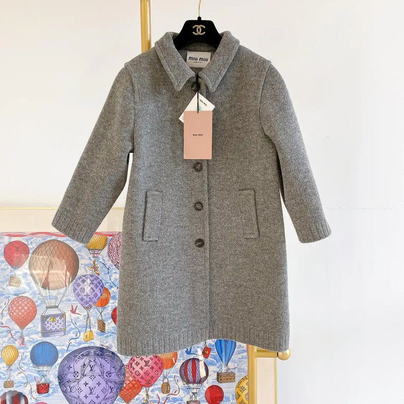 Miu Miu Miu Miu Gray Wool Pullover Sweater 0089 Size M / US 6-8 / IT 42-44 - 1 Thumbnail