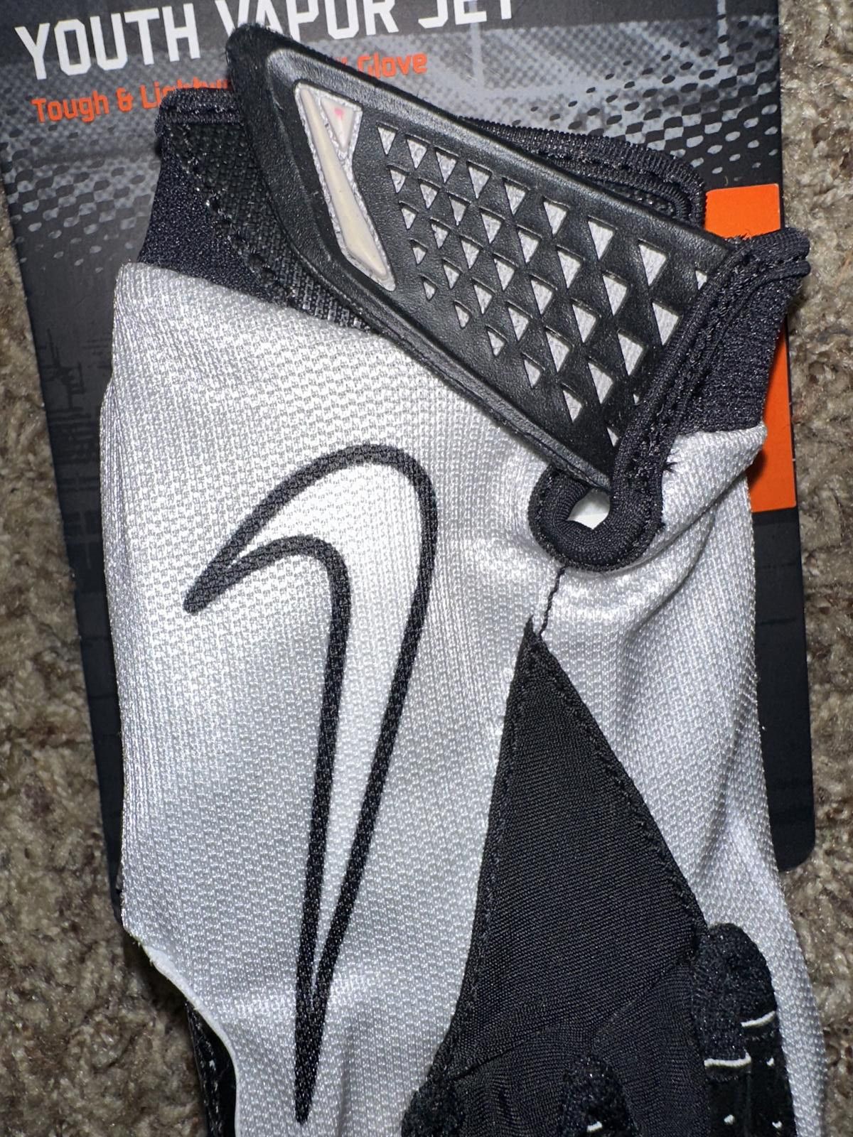 Nike Nike Boys Youth VaporJet Magnigrip Football Receiver Gloves Size ONE SIZE - 2 Thumbnail