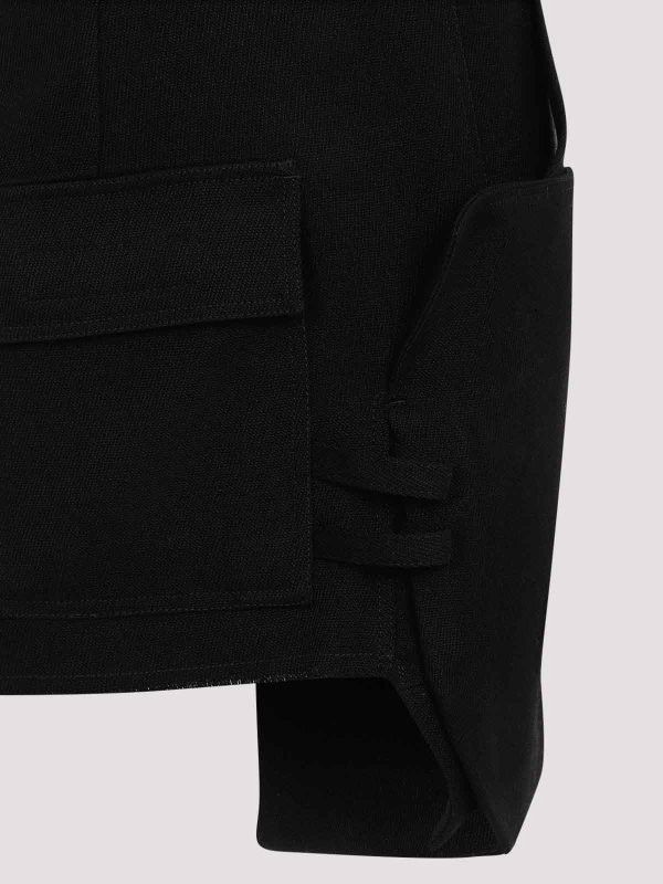 Rick Owens o1mle0426 Stefan Mini Skirt in Black Size 28" / US 6 / IT 42 - 3 Thumbnail
