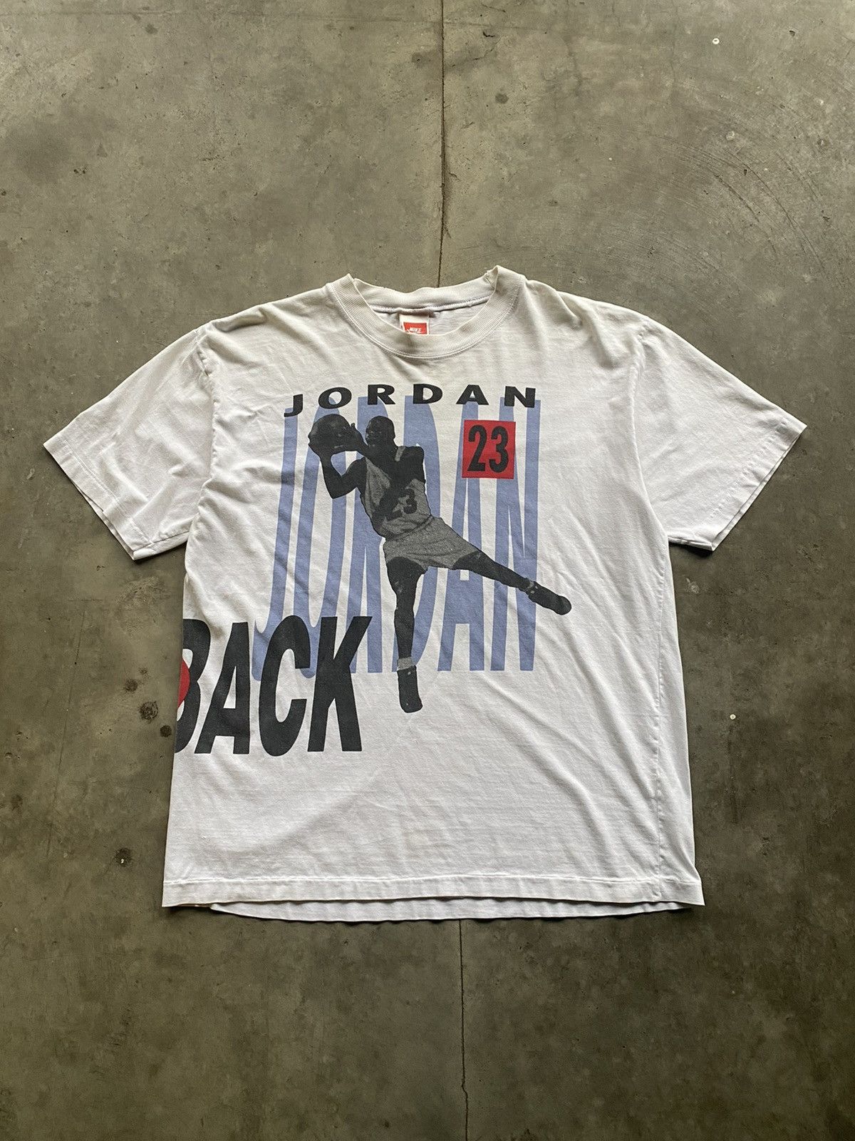 image of Nike x Vintage 1990S Jordan & Pippen Back 2 Back Tee in White, Men's (Size XL)