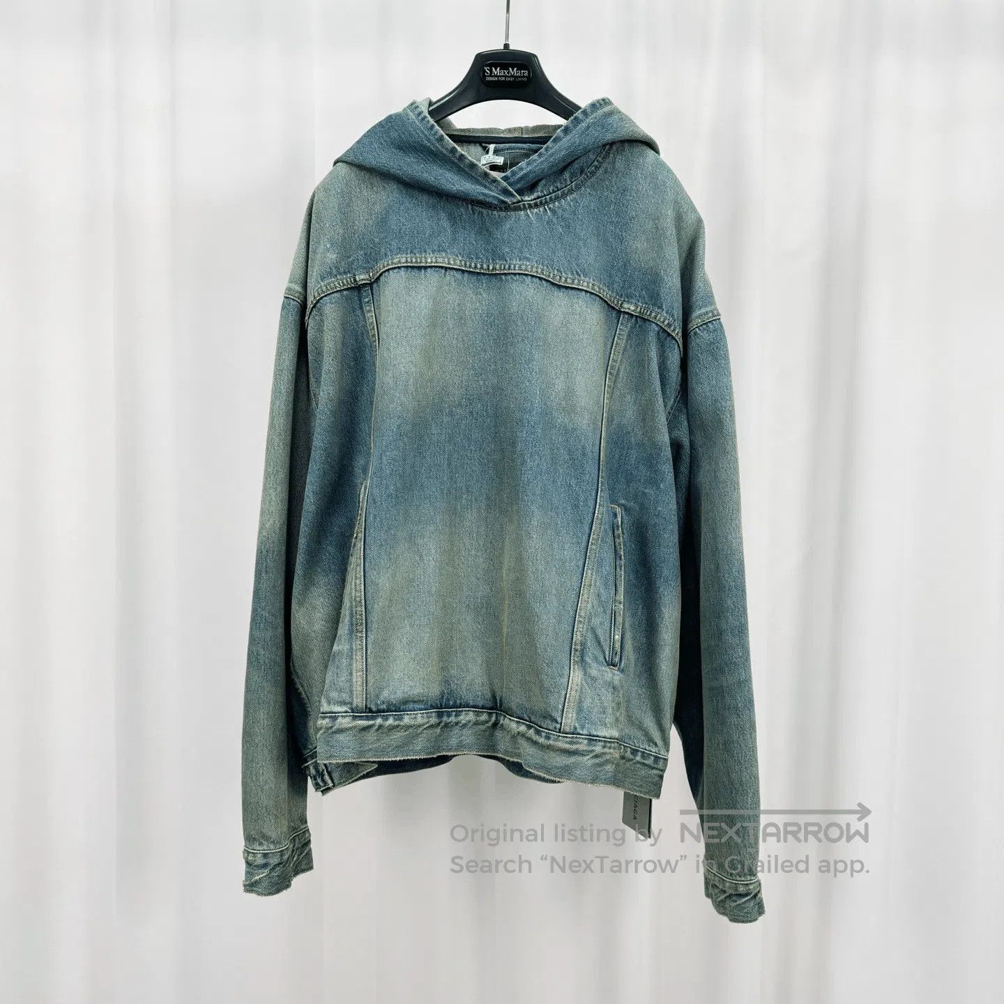 Balenciaga Balenciaga Denim Snowstorm Show Hoodie. Size US L / EU 52-54 / 3 - 1 Thumbnail