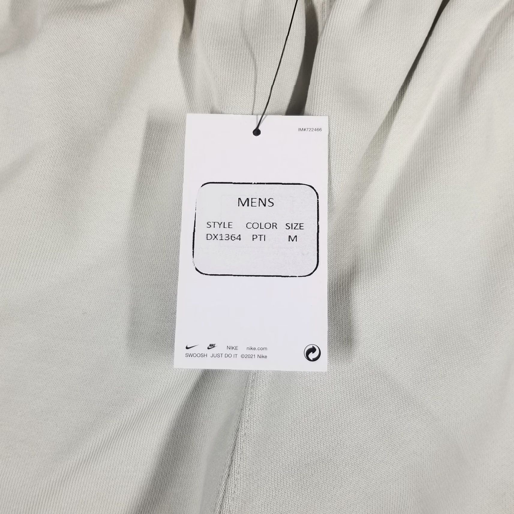 Nike Nike Solo Swoosh Fleece Sweatpants Mens Medium Platinum Tint Joggers DX1364 Size US 31 - 3 Thumbnail