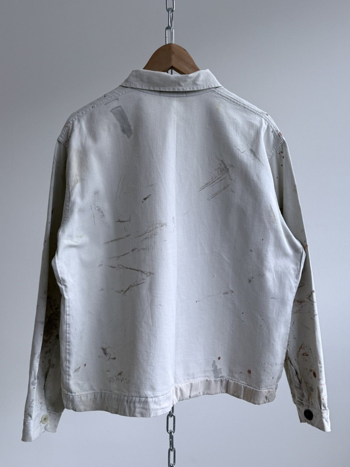 Vetra Vintage 1978 Dated German Thrashed Sanfor Chore Work Jacket Size US L / EU 52-54 / 3 - 11 Thumbnail