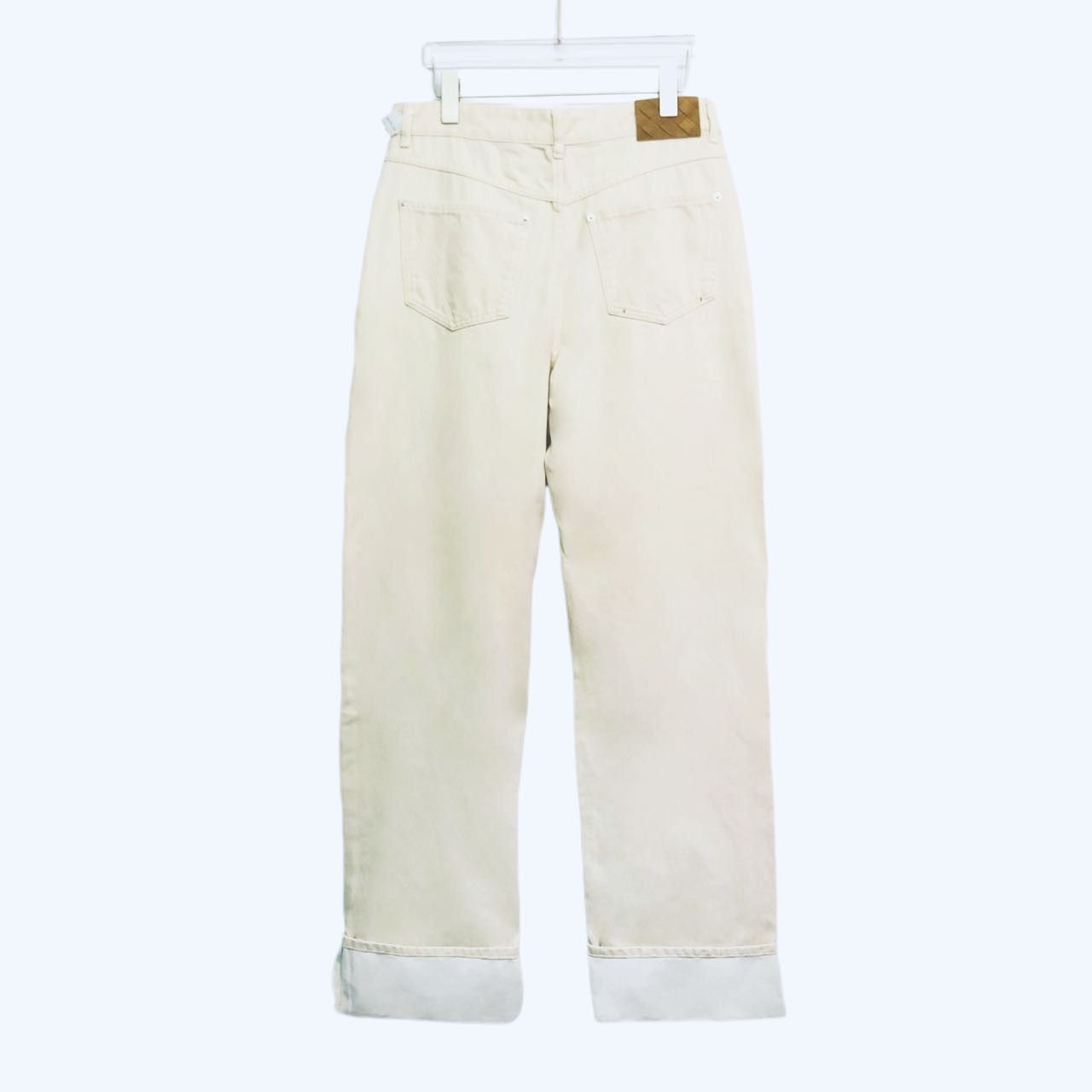 Bottega Veneta Bottega Veneta Solid Color Regular Fit Women Jeans K26WX Size 26" / US 2 / IT 38 - 2 Thumbnail