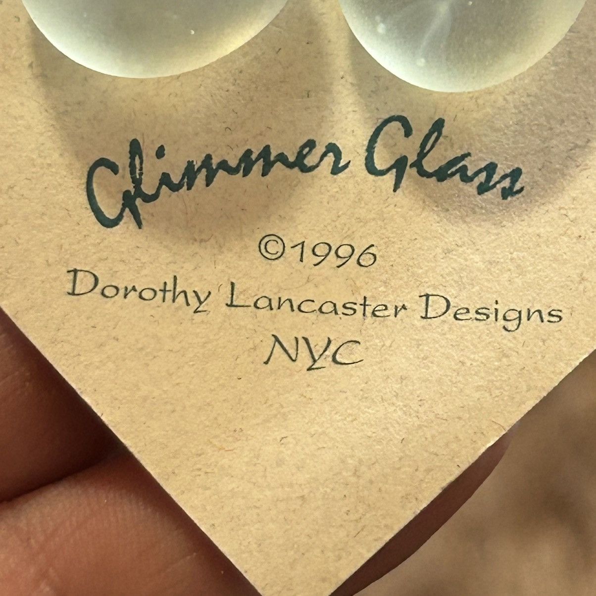 Other Vintage 90s Glimmer Glass by Dorothy Lancaster Designs NYC Size ONE SIZE - 5 Thumbnail