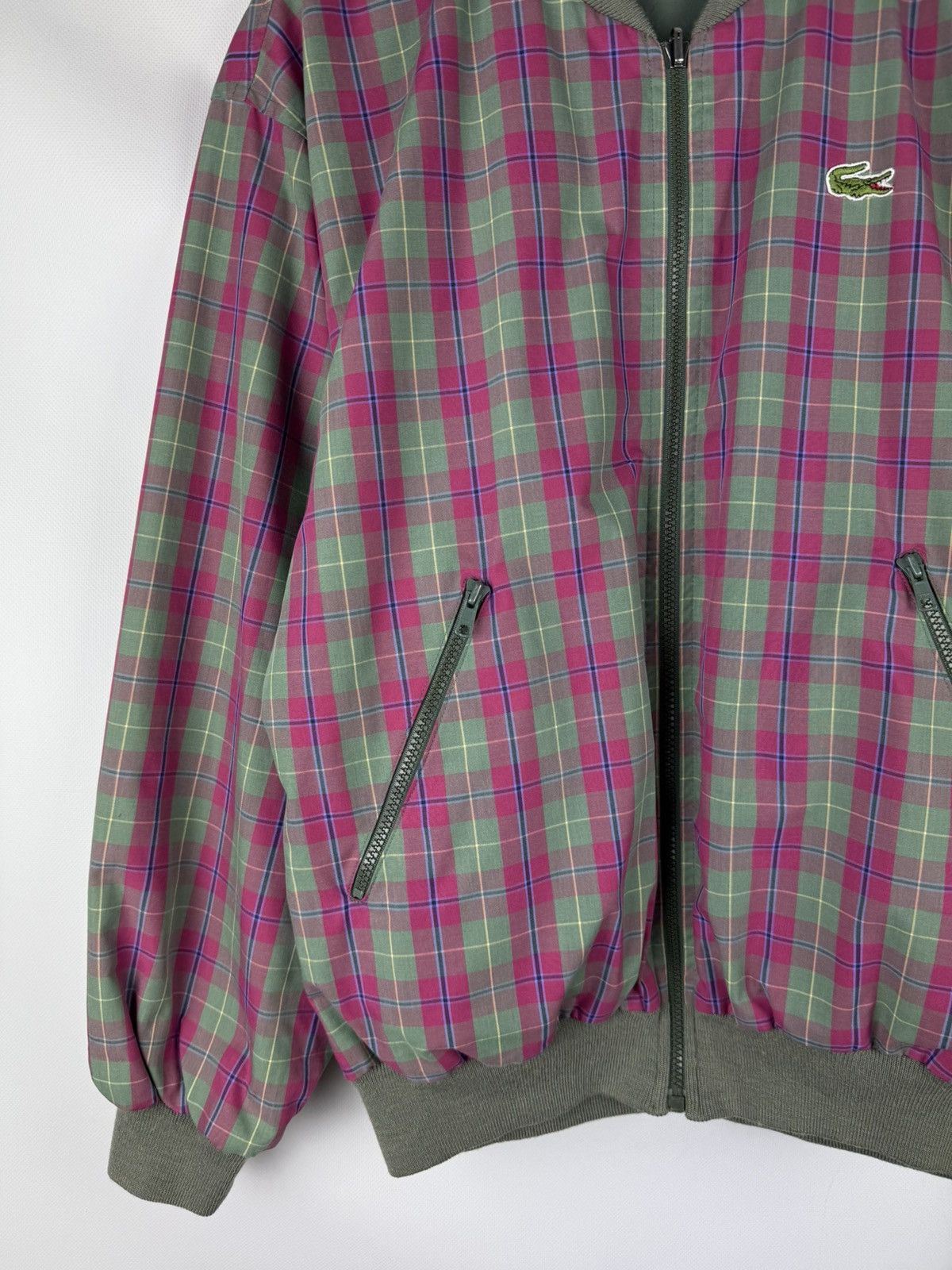 Lacoste Chemise Lacoste Vintage Reversible Bomber Jacket Size US M / EU 48-50 / 2 - 5 Thumbnail
