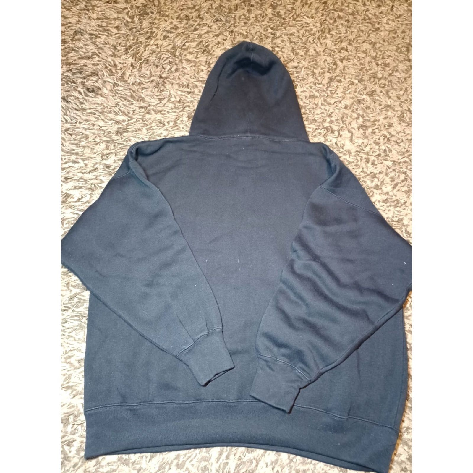 Nike Vintage 90s Nike Mens Large Blue Hoodie Raised Spell Out Swoosh Embroidered XXL 20 Size US XXL / EU 58 / 5 - 5 Thumbnail